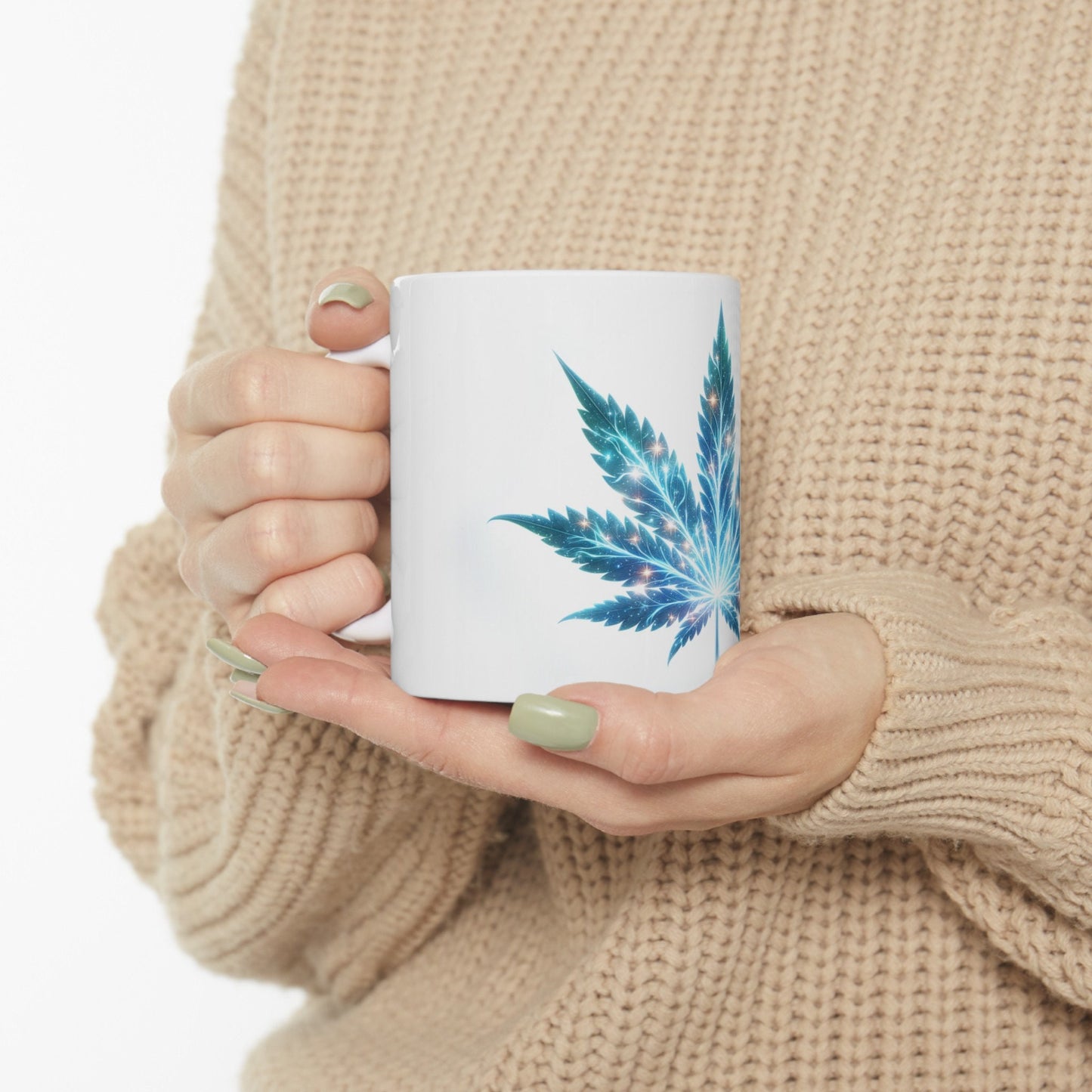 SPACE WEED LEAF - Coffee Weed Mug (11oz)