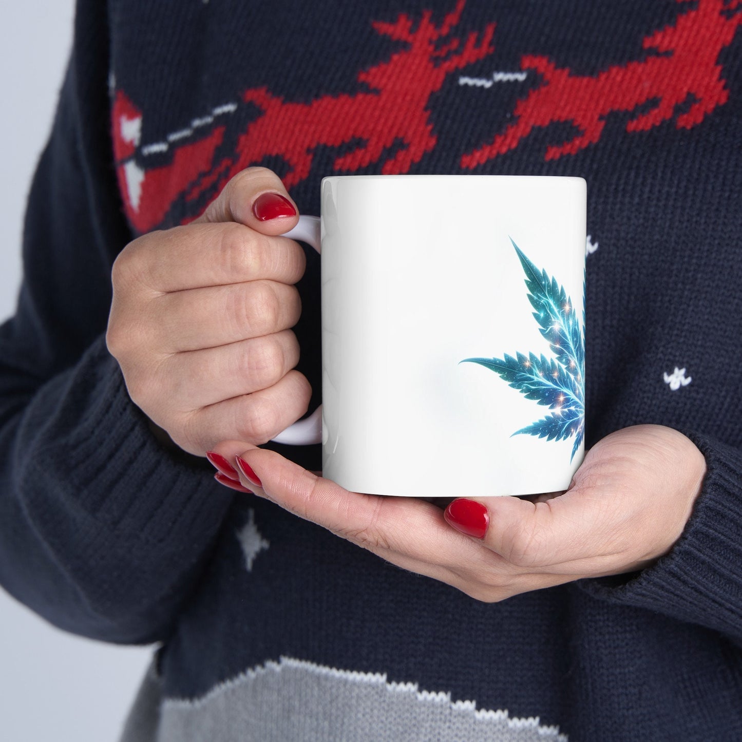 SPACE WEED LEAF - Coffee Weed Mug (11oz)