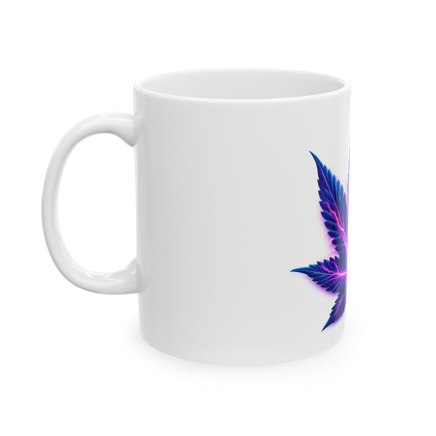 ELECTRIC PURPLE LEAF - Coffee Weed Mug (11oz)