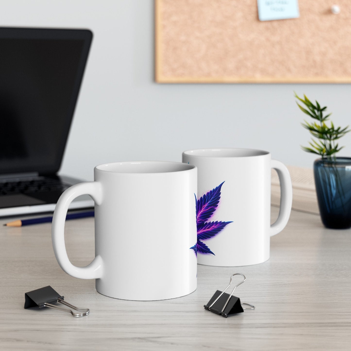 ELECTRIC PURPLE LEAF - Coffee Weed Mug (11oz)