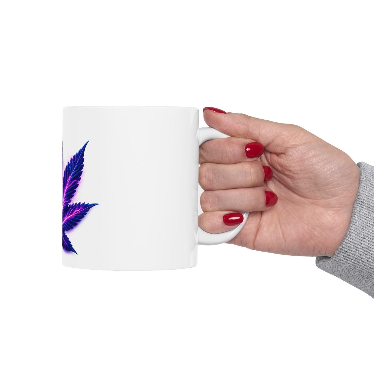 ELECTRIC PURPLE LEAF - Coffee Weed Mug (11oz)
