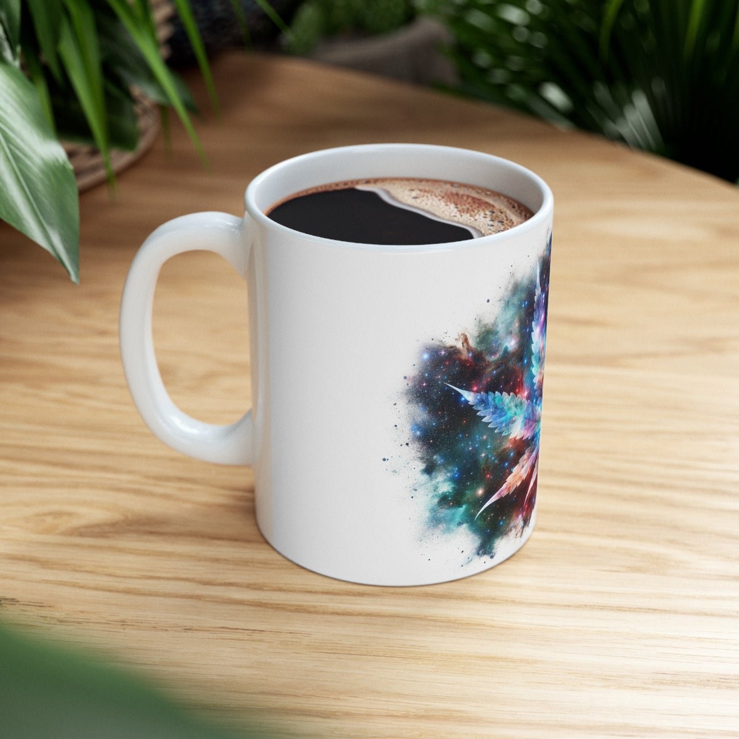 SPACE WEED LEAF - Coffee Weed Mug (11oz)