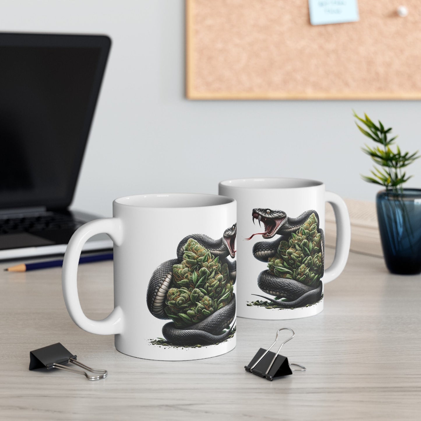 SNAKE WEED NUG - Coffee Weed Mug (11oz) Dual Sided