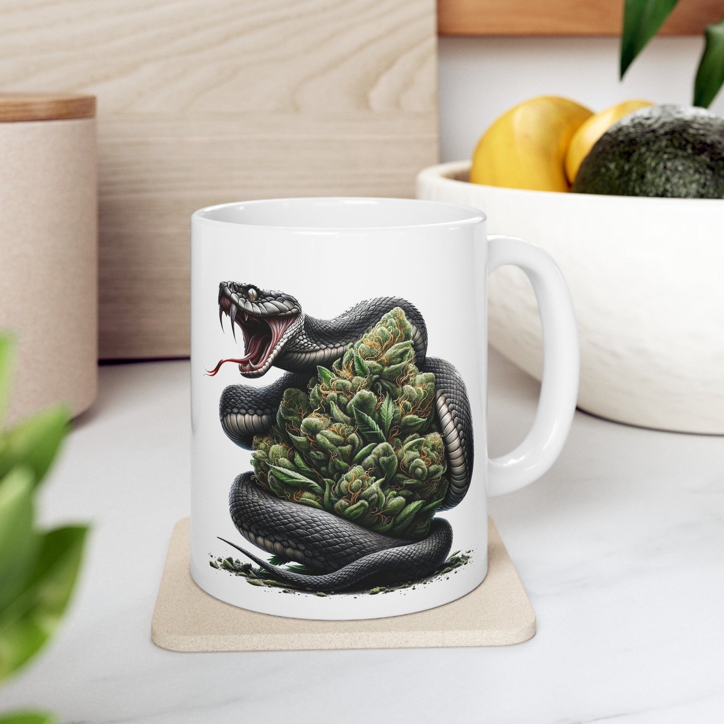 SNAKE WEED NUG - Coffee Weed Mug (11oz) Dual Sided