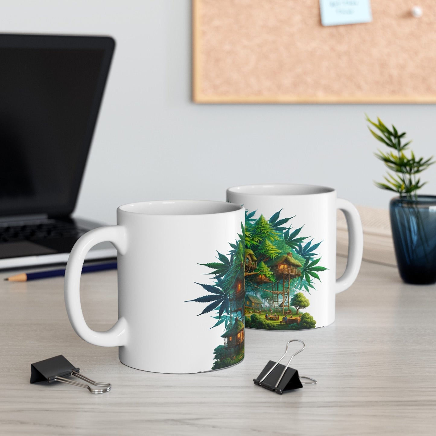 WEED VILLAGE MUG - Coffee Weed Mug (11oz)