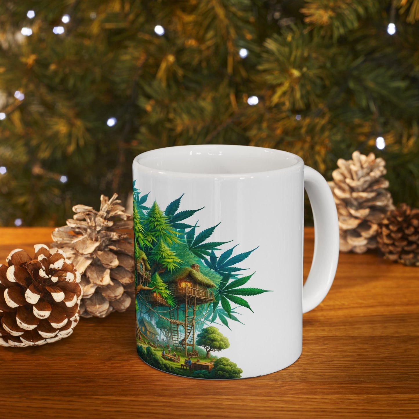 WEED VILLAGE MUG - Coffee Weed Mug (11oz)