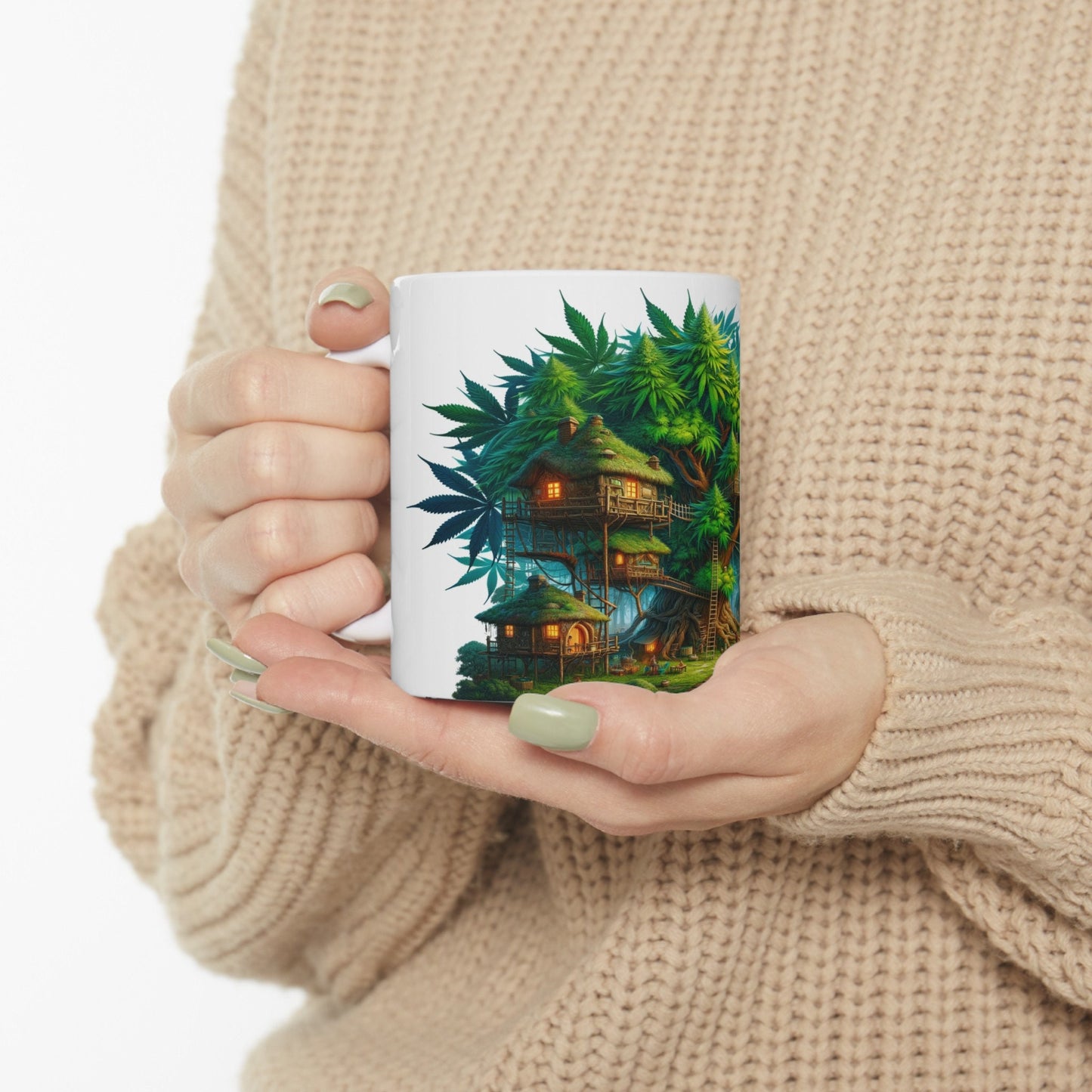 WEED VILLAGE MUG - Coffee Weed Mug (11oz)