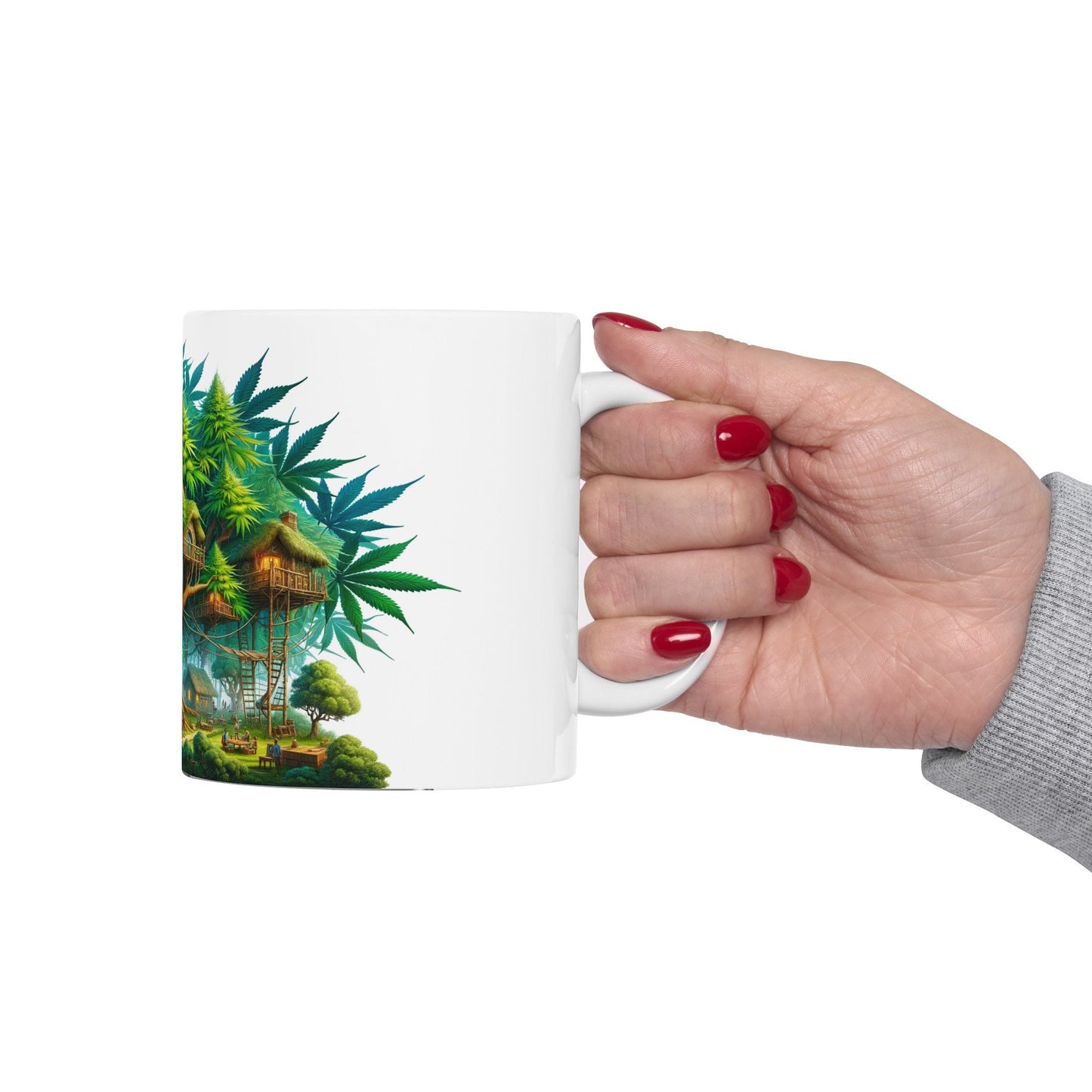 WEED VILLAGE MUG - Coffee Weed Mug (11oz)
