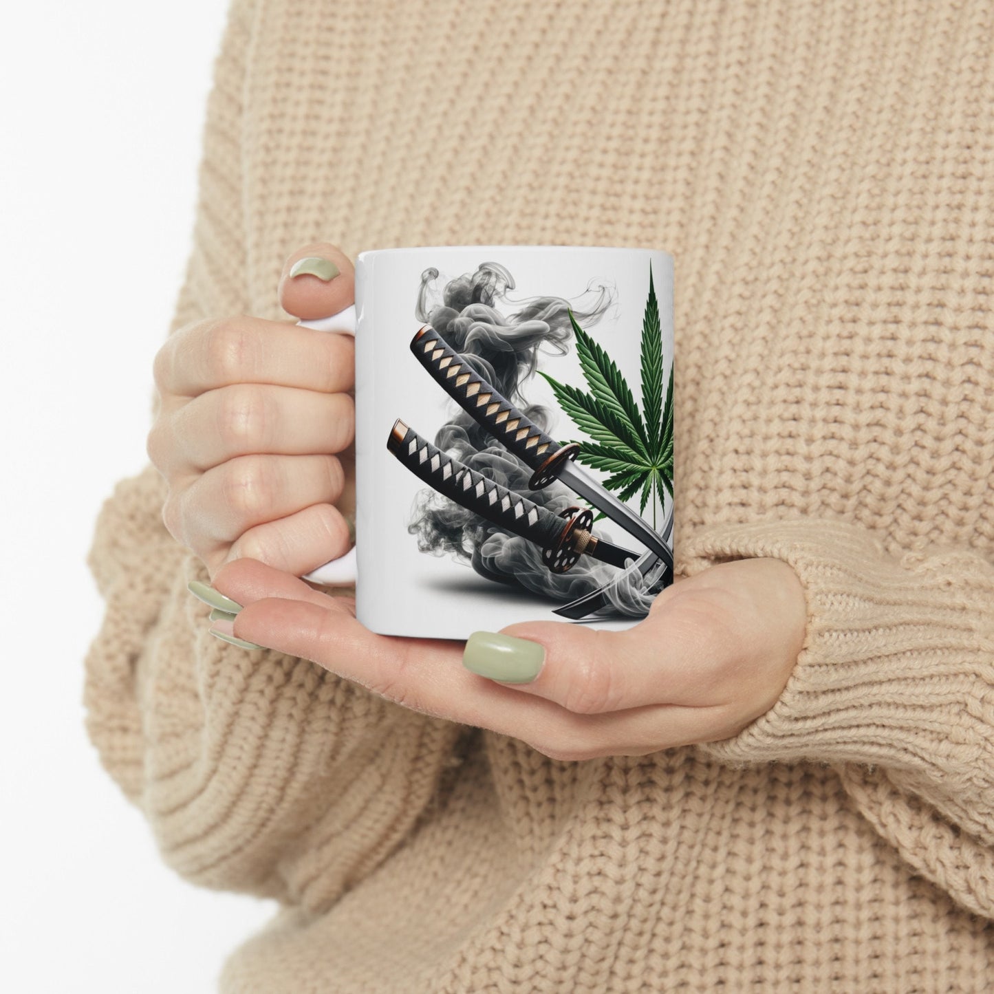 WEED & KATANAS - Coffee Weed Mug (11oz)