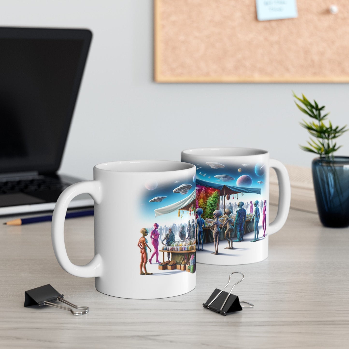 420 ALIEN MARKETPLACE - WEED Coffee Mug (11oz)