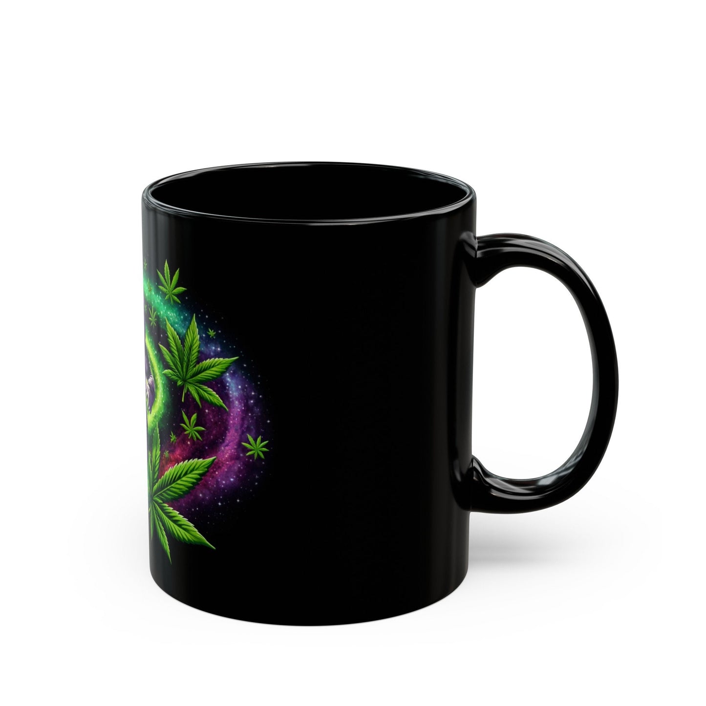 WEED ASTRONAUT - 420 Coffee Mug (11oz) BLACK