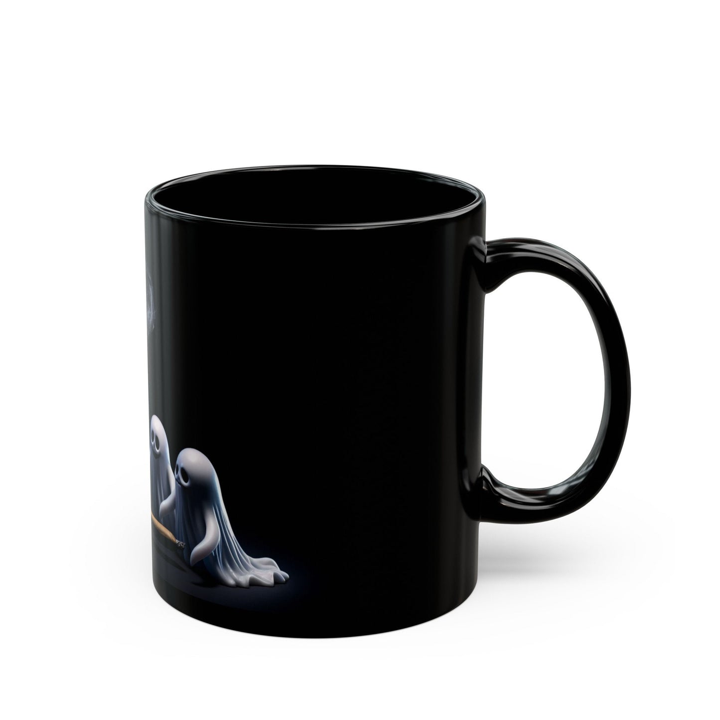 WEED GHOSTS MUG - Weed Coffee Mug (11oz) BLACK