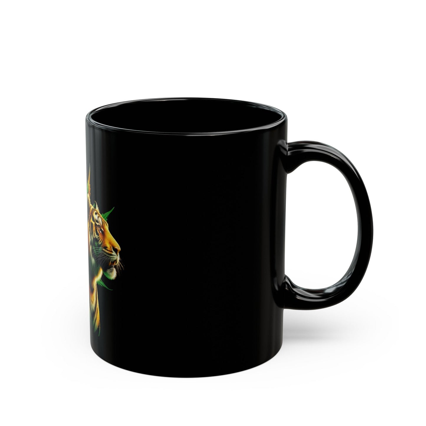 WEED TIGER MUG - Weed Coffee Mug (11oz) BLACK