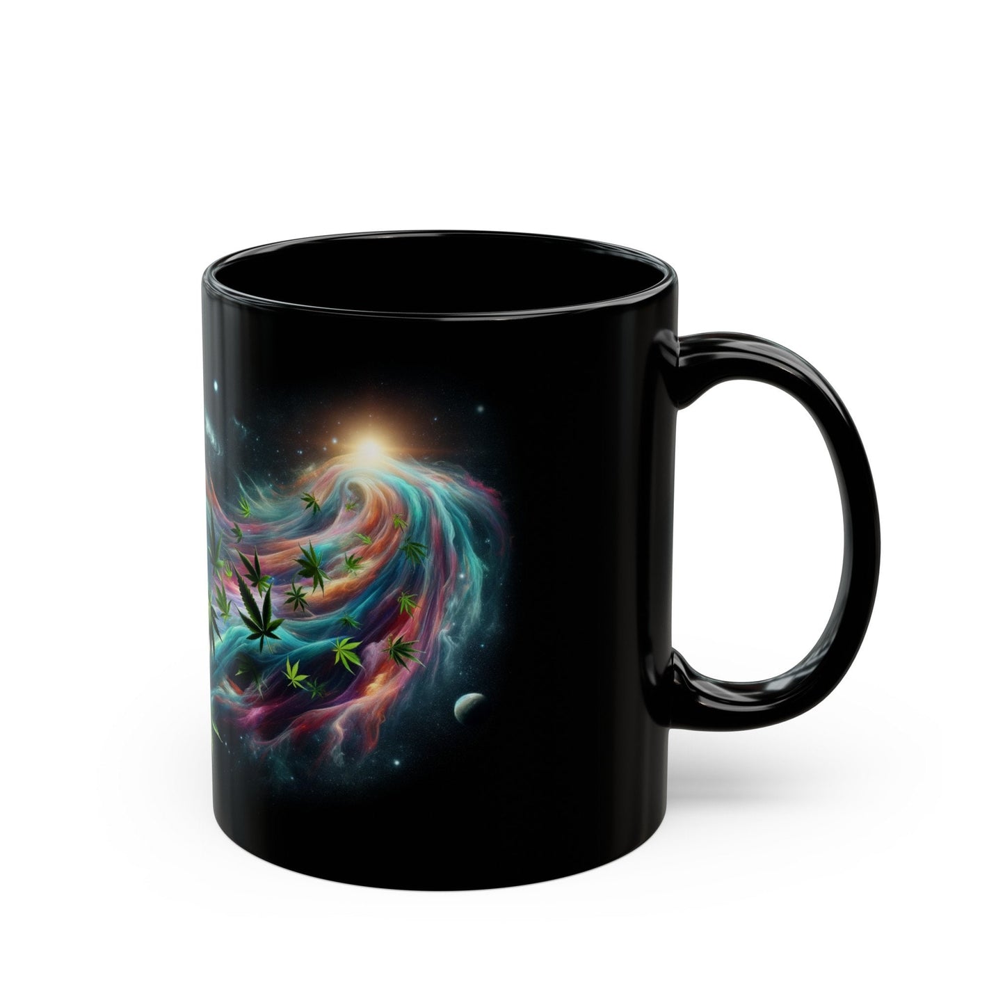 COSMIC WIND MUG - Weed Coffee Mug (11oz) BLACK