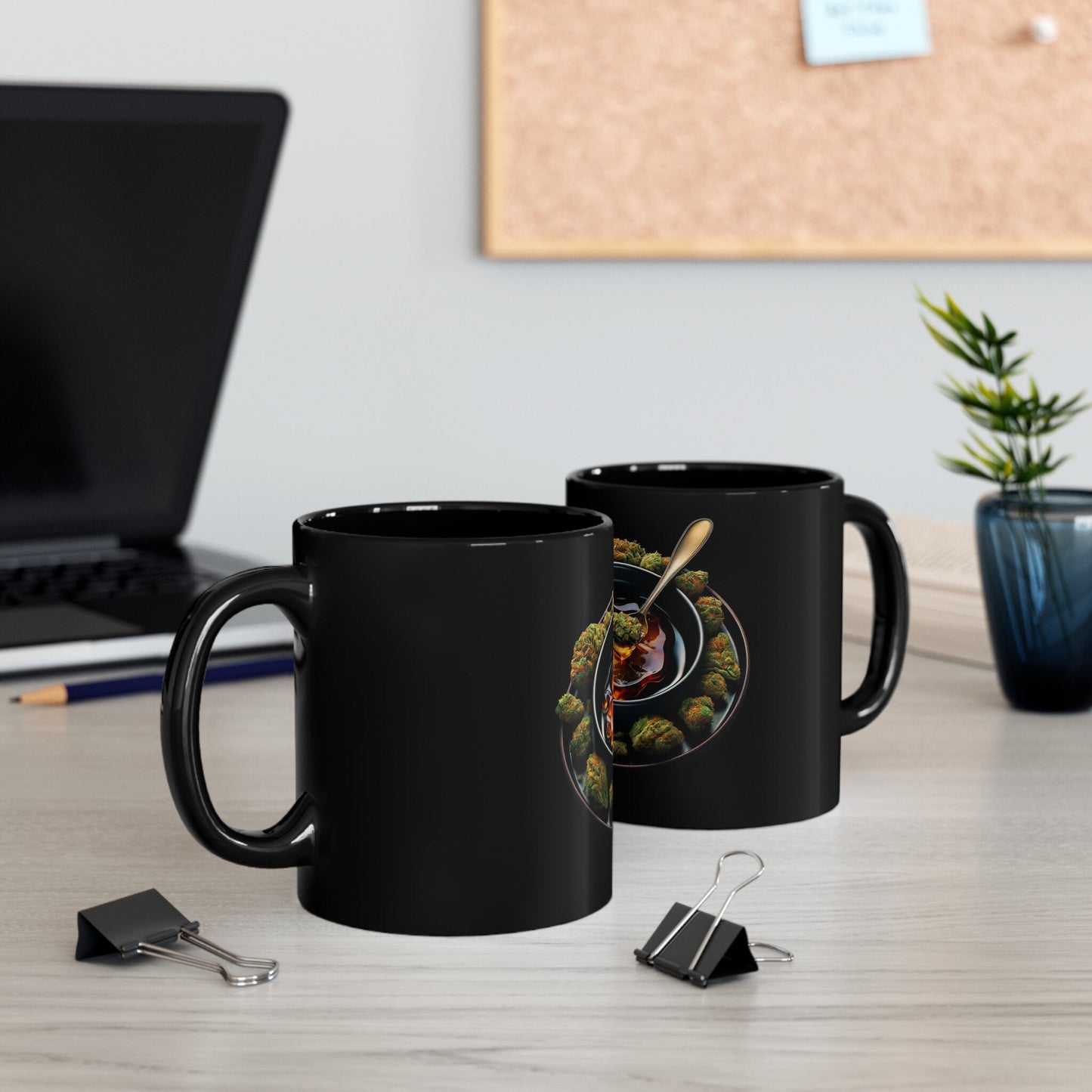 WEED WAX SOUP - Weed Coffee Mug (11oz) BLACK