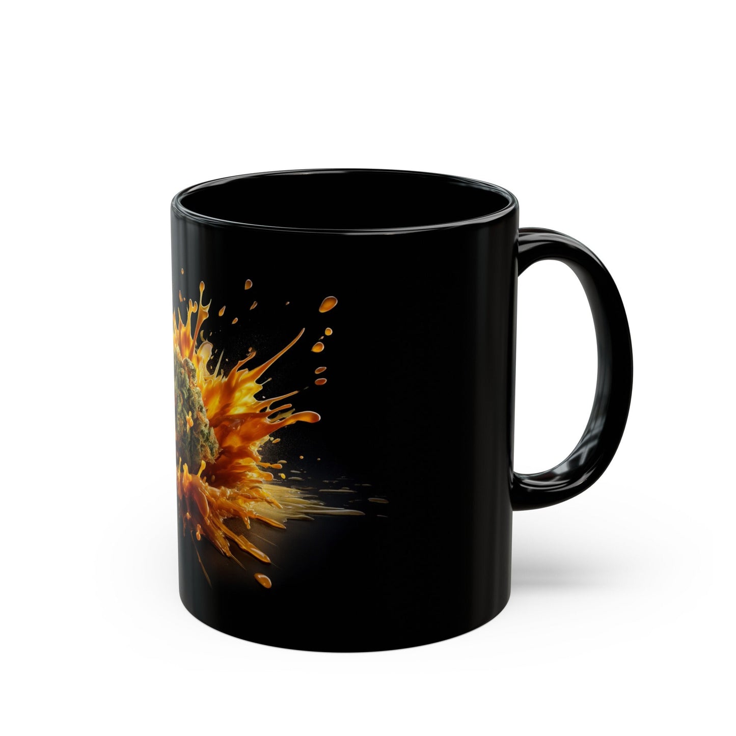 WEED WAX MUG - Weed Coffee Mug (11oz) BLACK