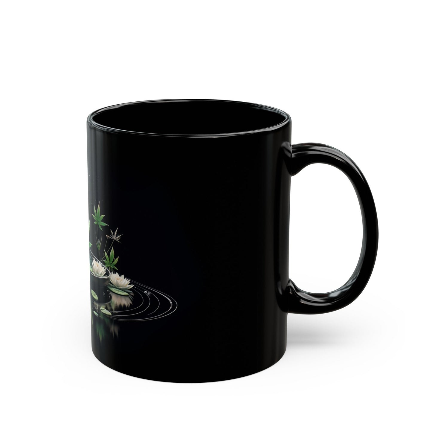 420 SPACE POND - Weed Coffee Mug (11oz) BLACK