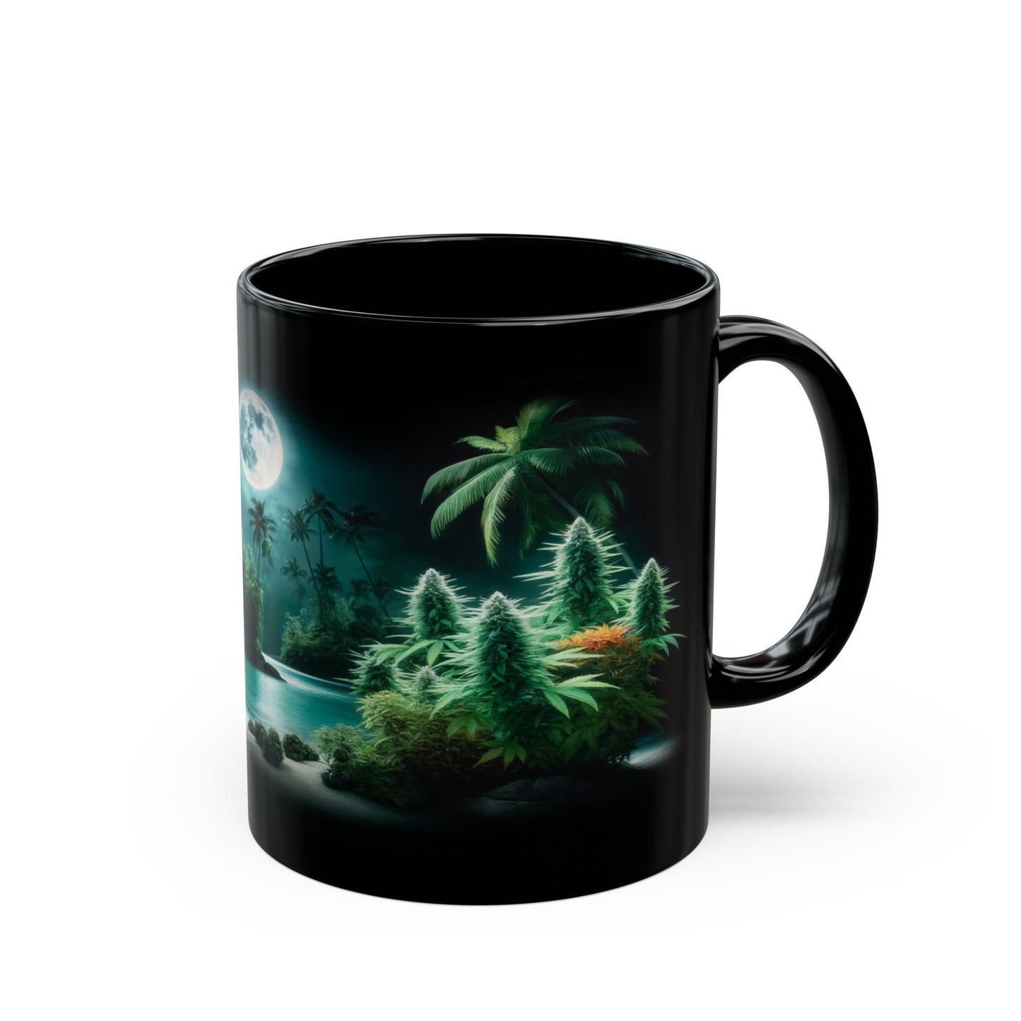 420 BEACH NIGHT - WEED Coffee Mug (11oz)
