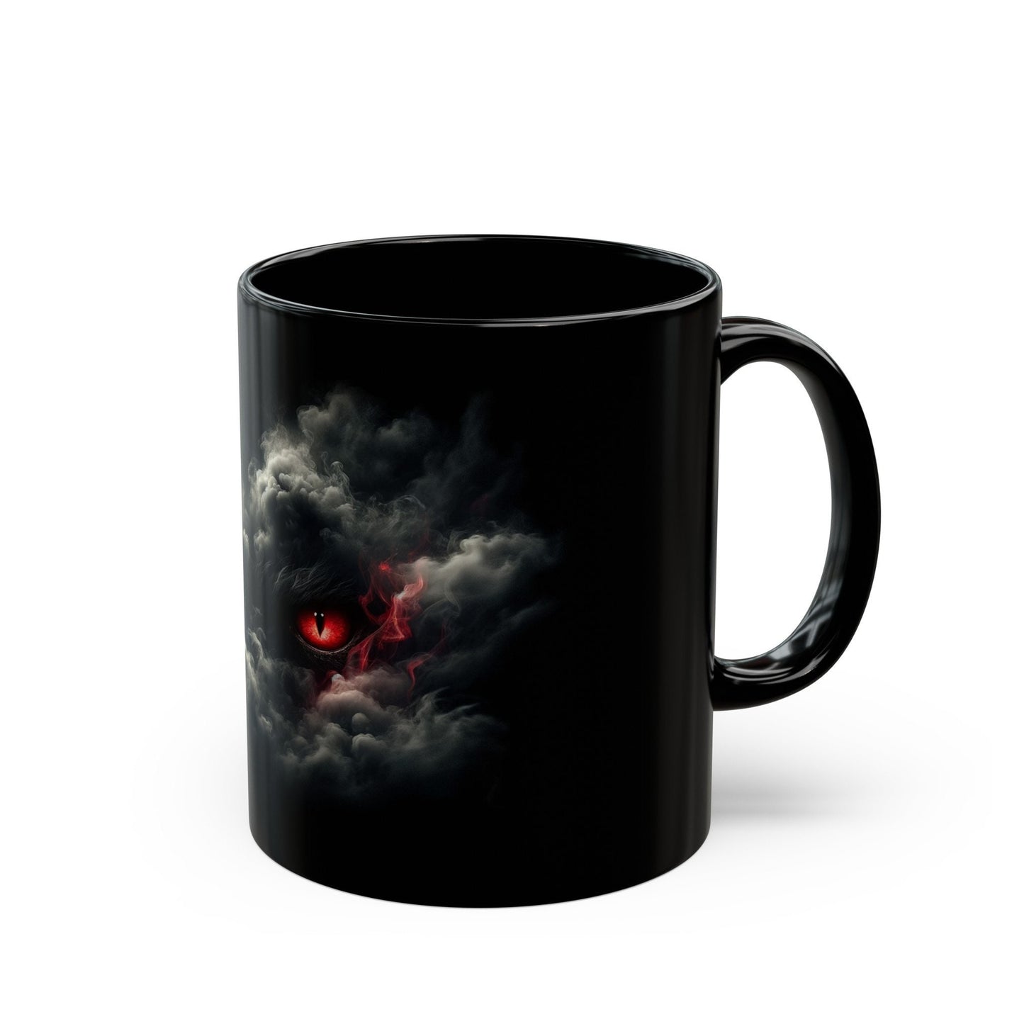 SMOKEY RED EYES - WEED Coffee Mug (11oz) BLACK