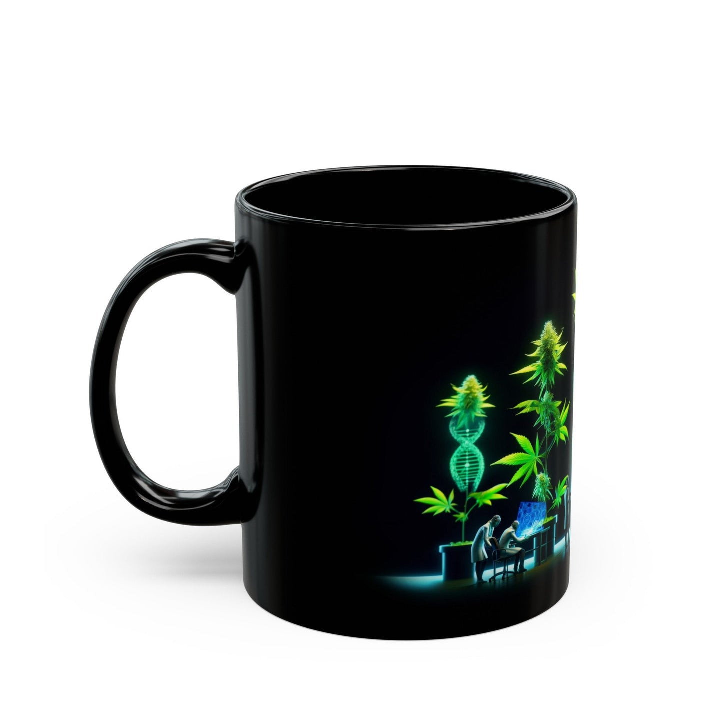WEED GENETICS - Weed Coffee Mug (11oz) BLACK