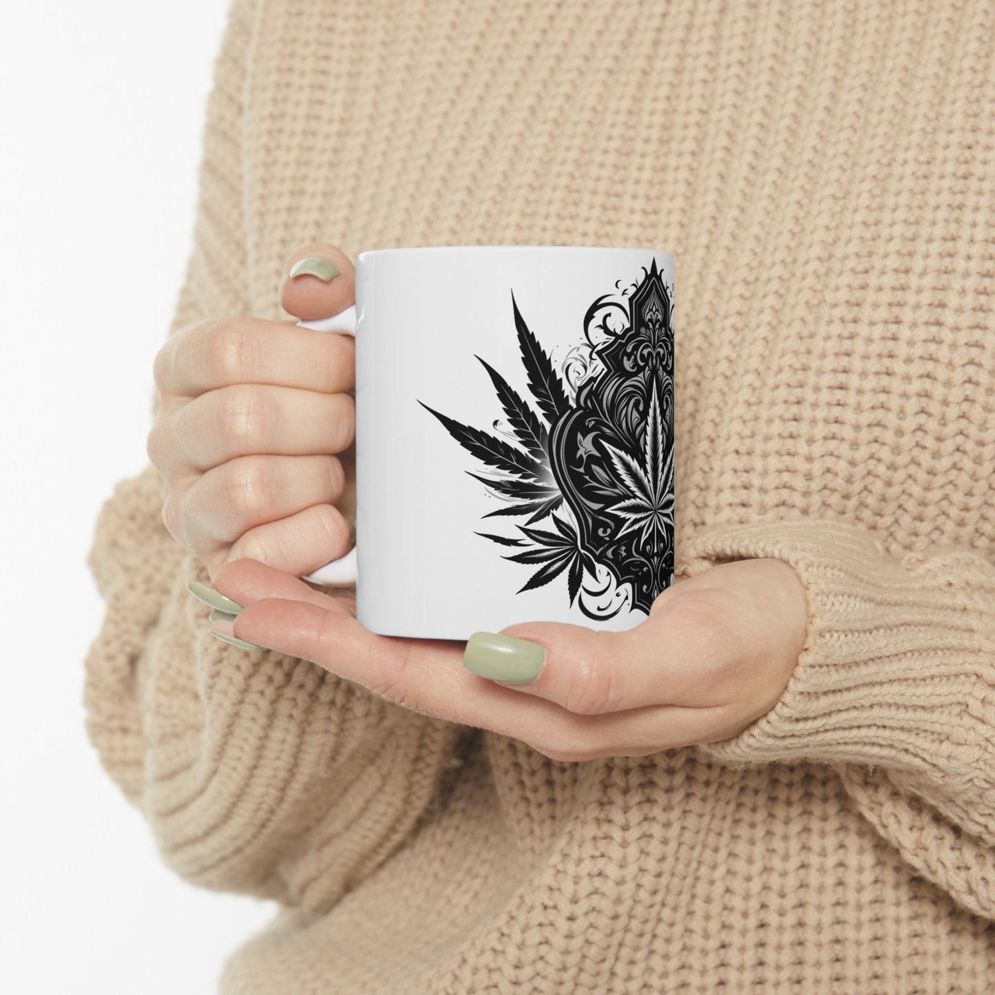 GOTHIC WEED LEAF - Coffee Weed Mug (11oz)