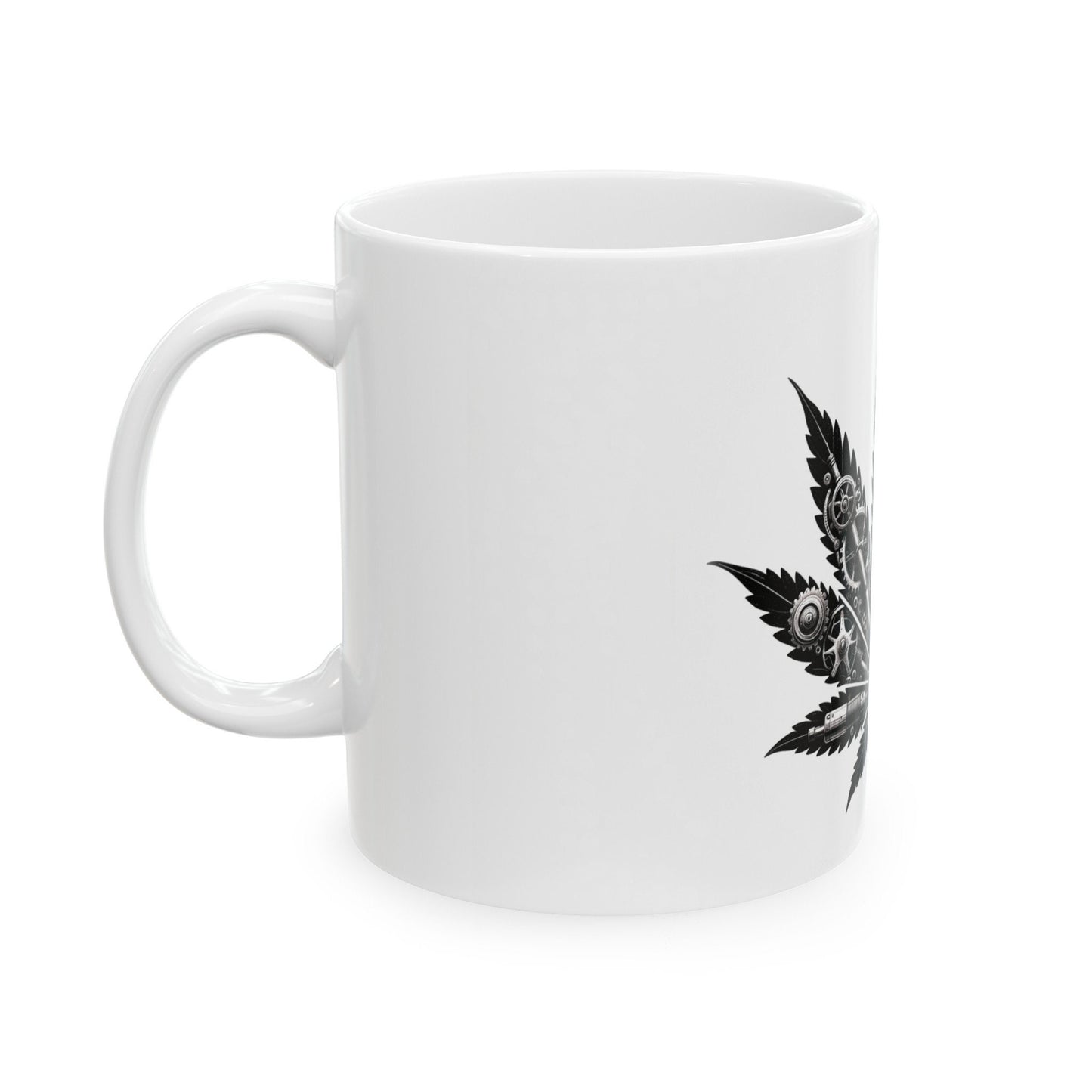 WEED LEAF of GEARS - Coffee Weed Mug (11oz)