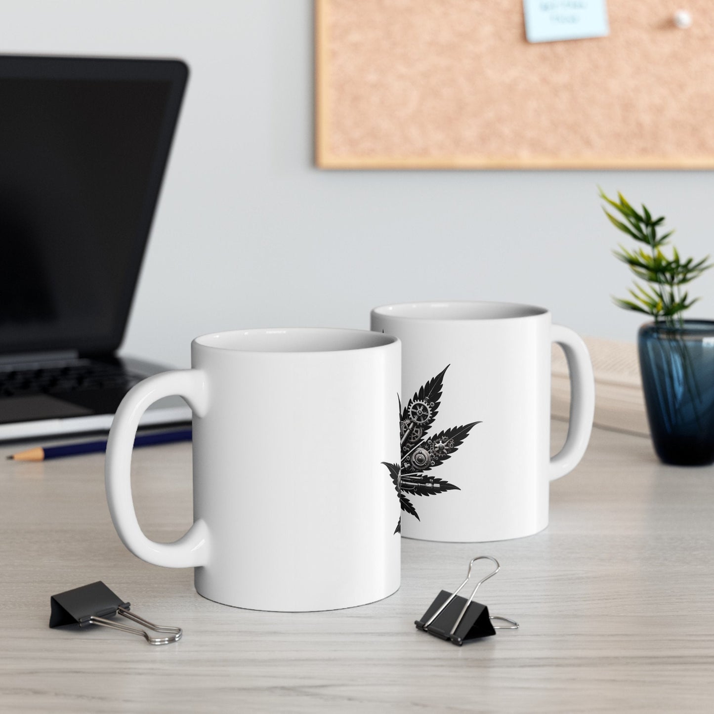 WEED LEAF of GEARS - Coffee Weed Mug (11oz)
