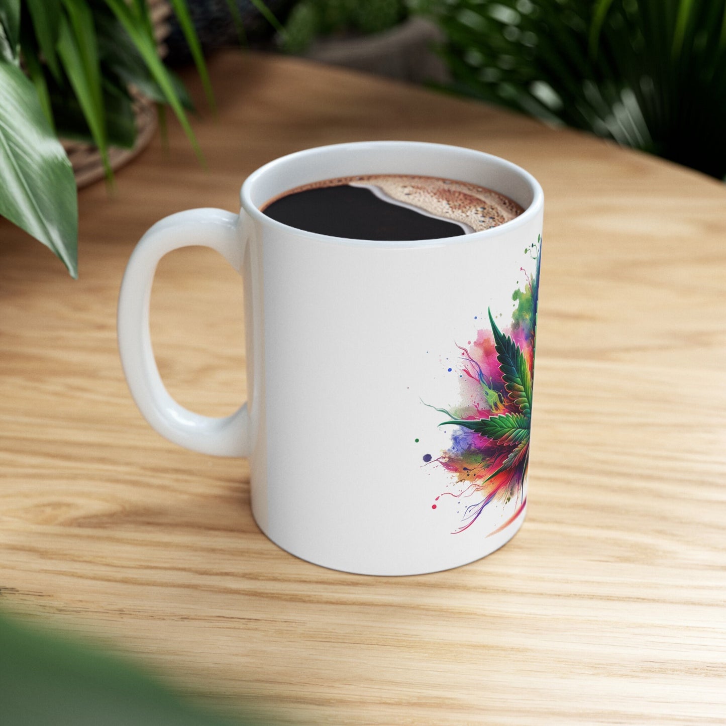 WEED LEAF ART - Coffee Weed Mug (11oz)