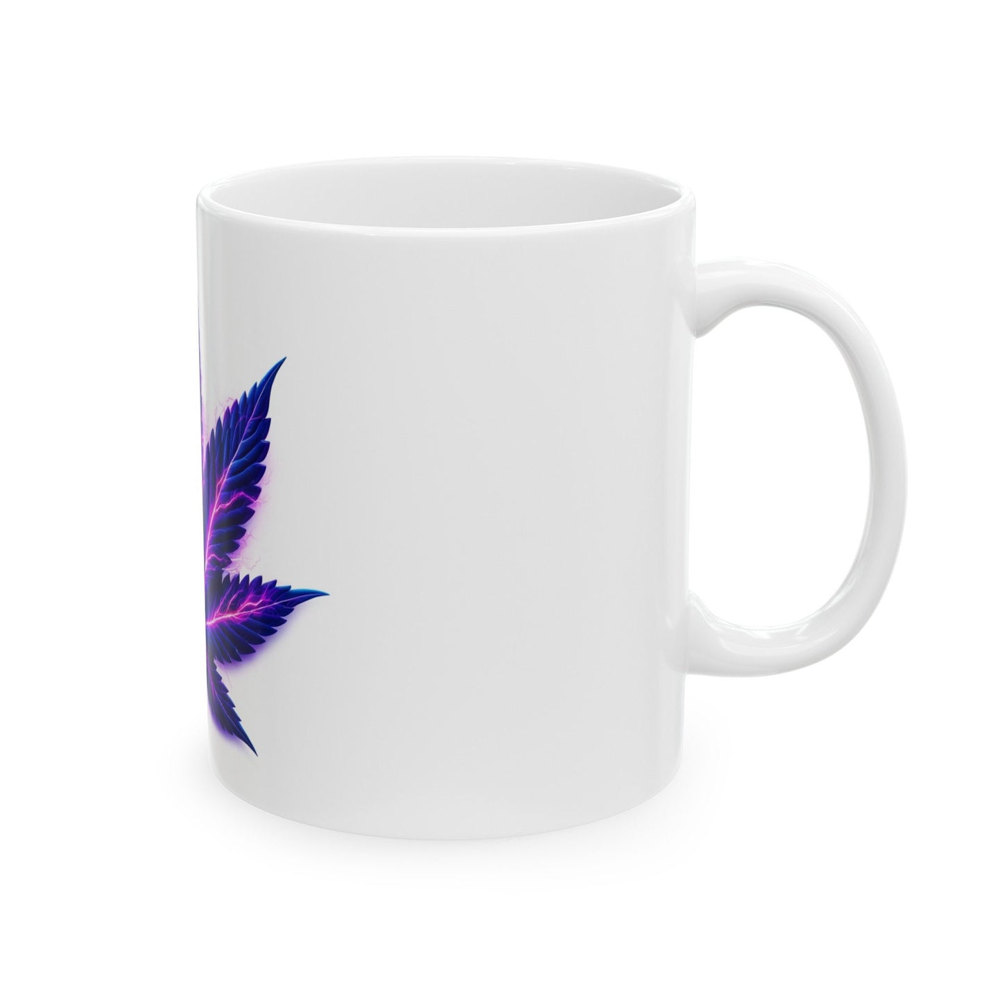 ELECTRIC PURPLE LEAF - Coffee Weed Mug (11oz)