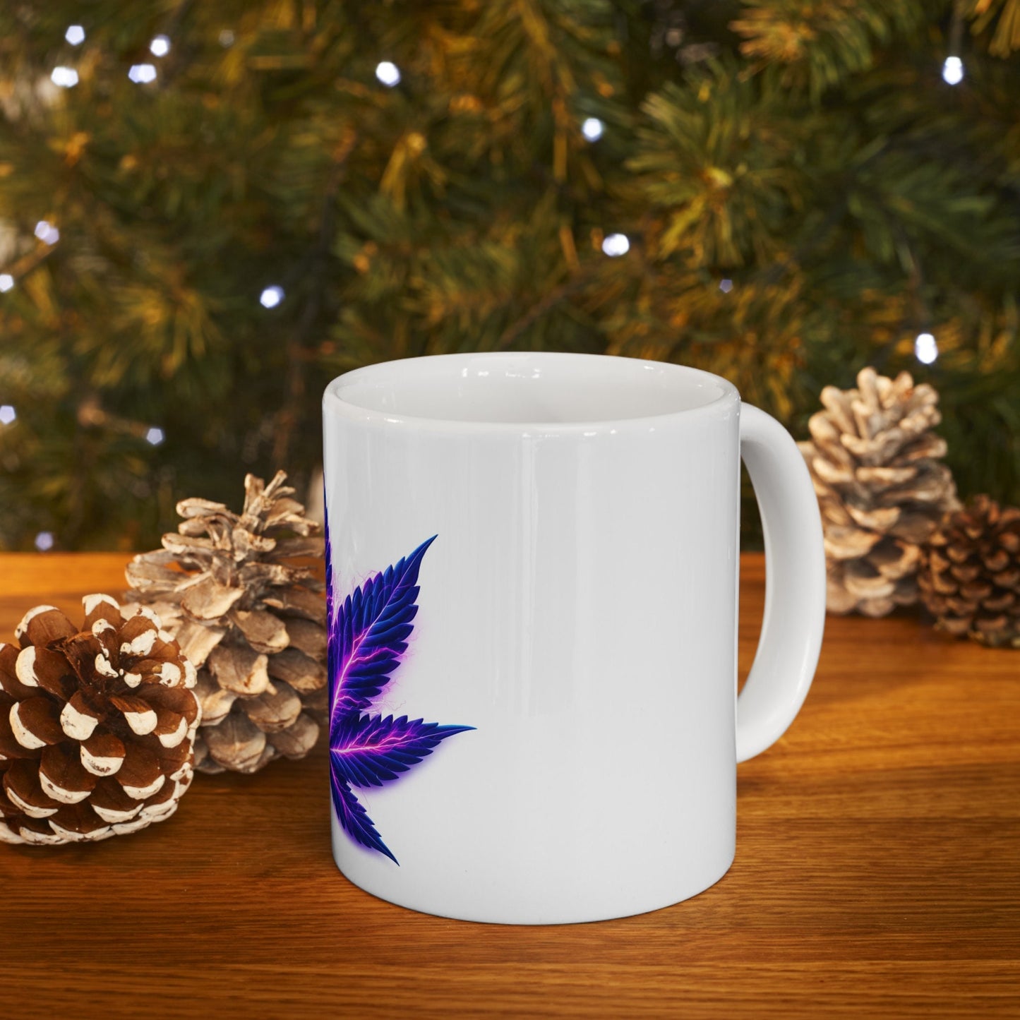 ELECTRIC PURPLE LEAF - Coffee Weed Mug (11oz)