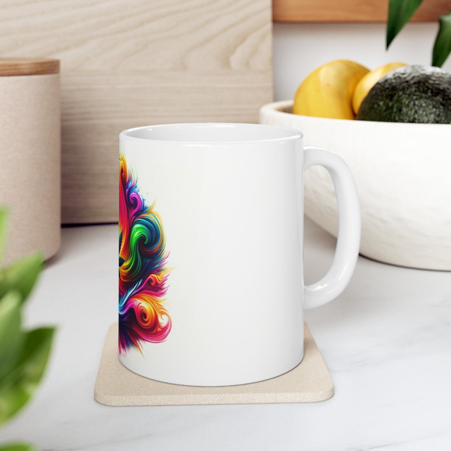 420 WEED LEAF ART - Coffee Weed Mug (11oz)