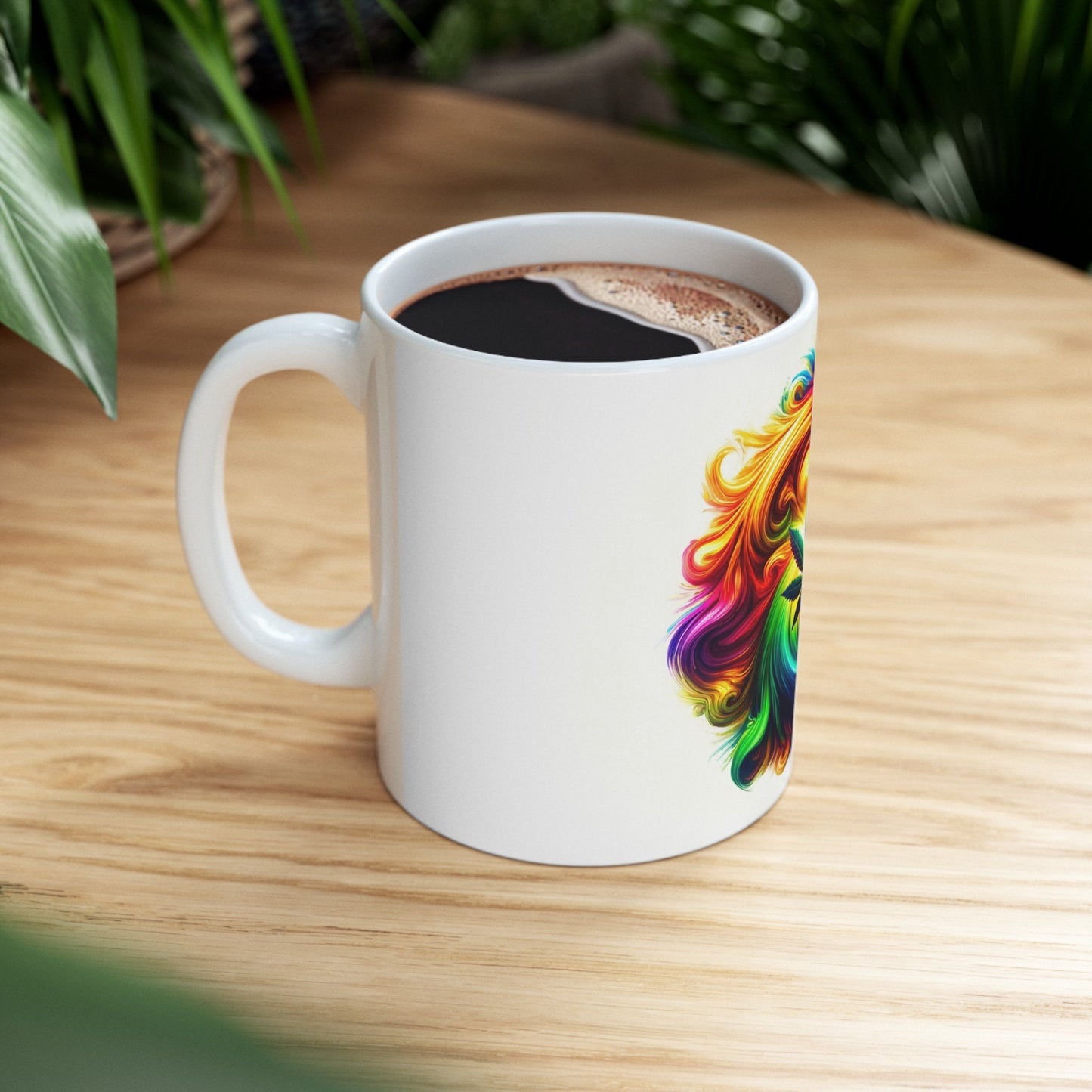 420 WEED LEAF ART - Coffee Weed Mug (11oz)