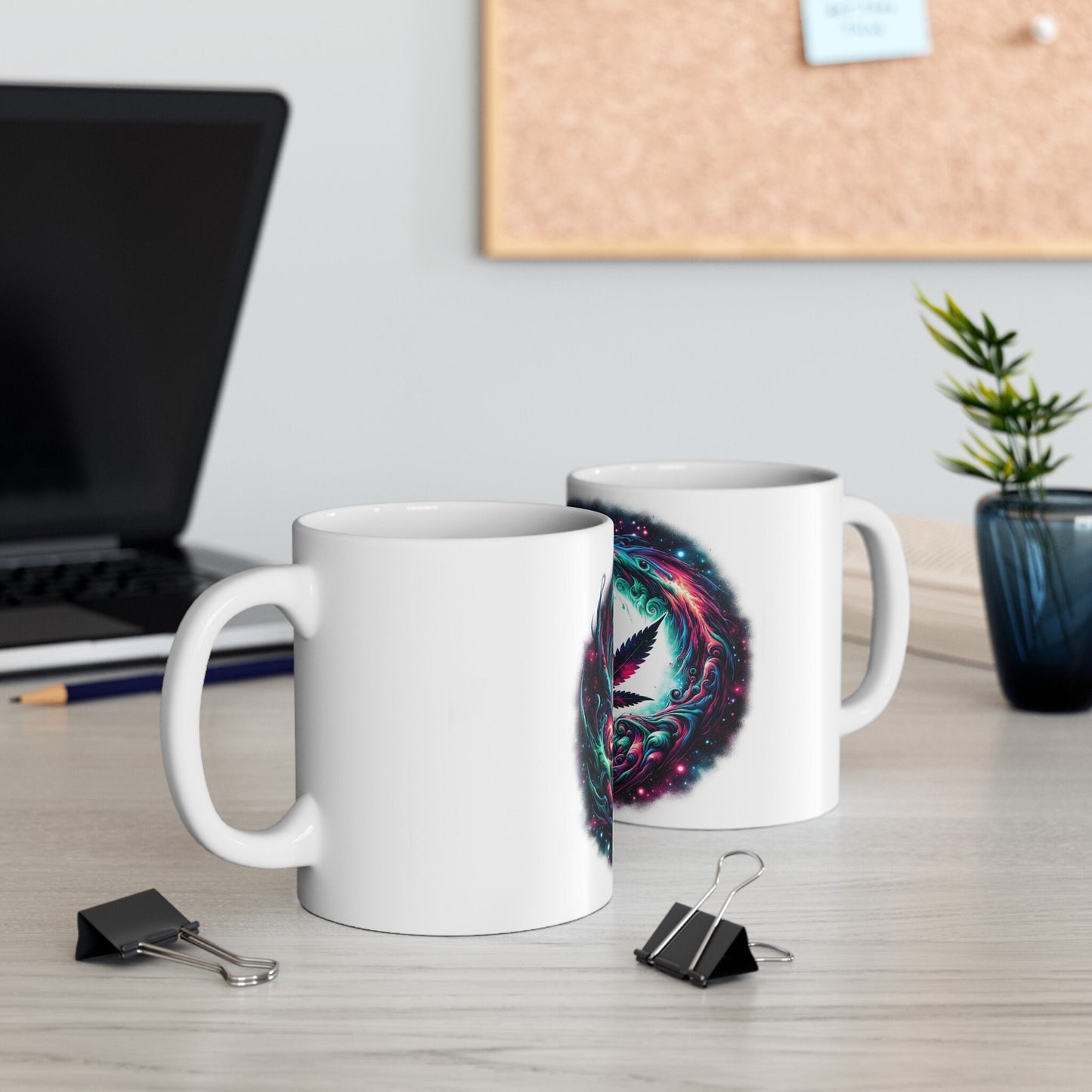 420 GALAXY ART MUG - WEED Coffee Mugs (11oz)