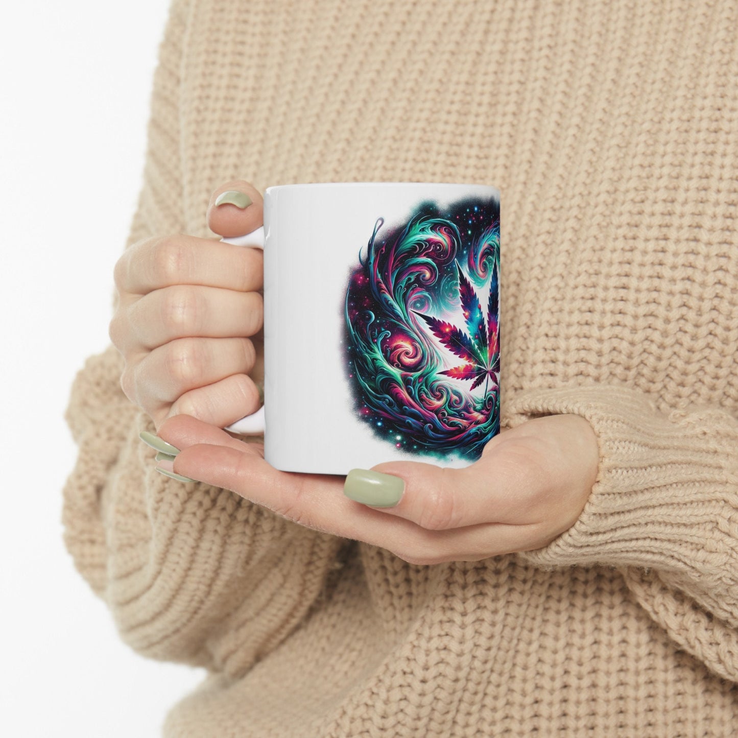 420 GALAXY ART MUG - WEED Coffee Mugs (11oz)