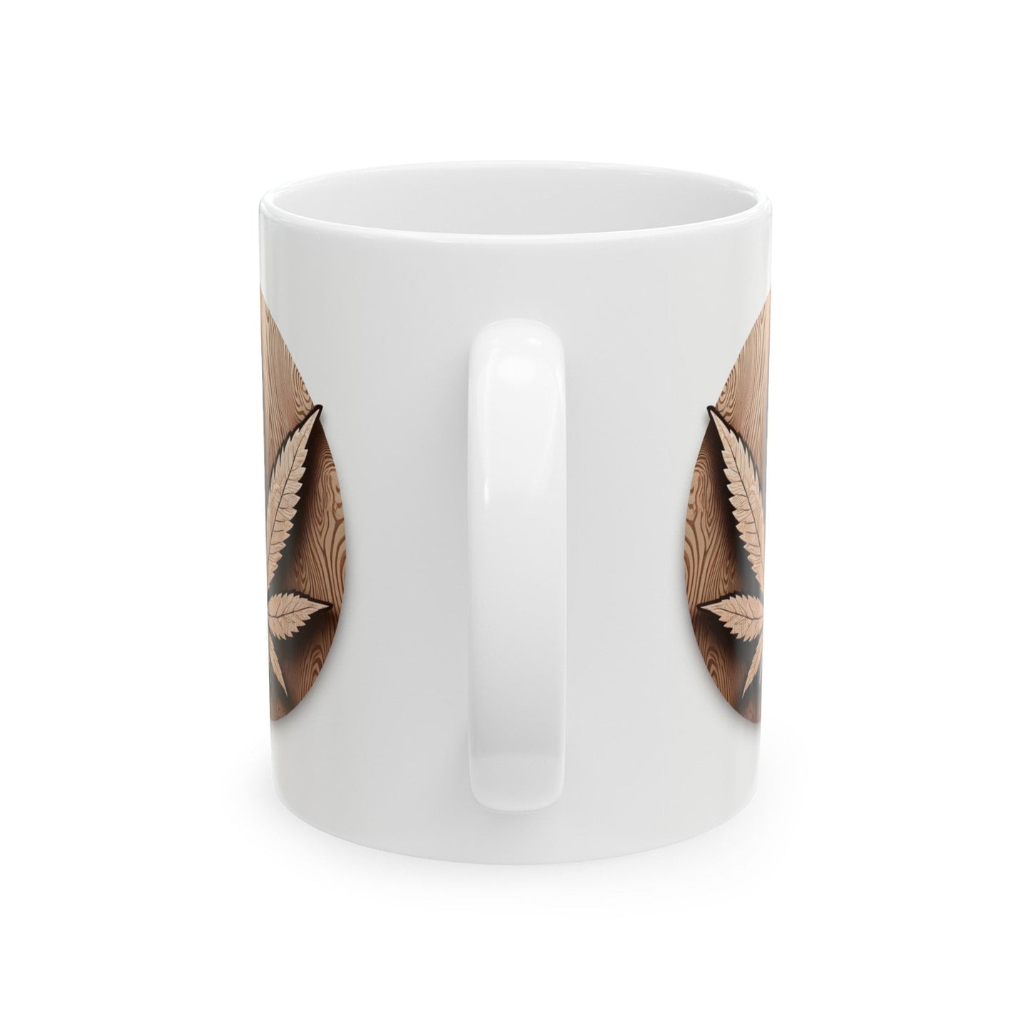 WOODEN WEED LEAF - Coffee Weed Mug (11oz)