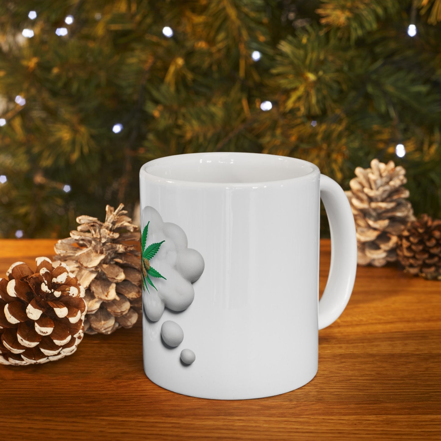 THINKING WEED LEAF - Coffee Weed Mug (11oz)
