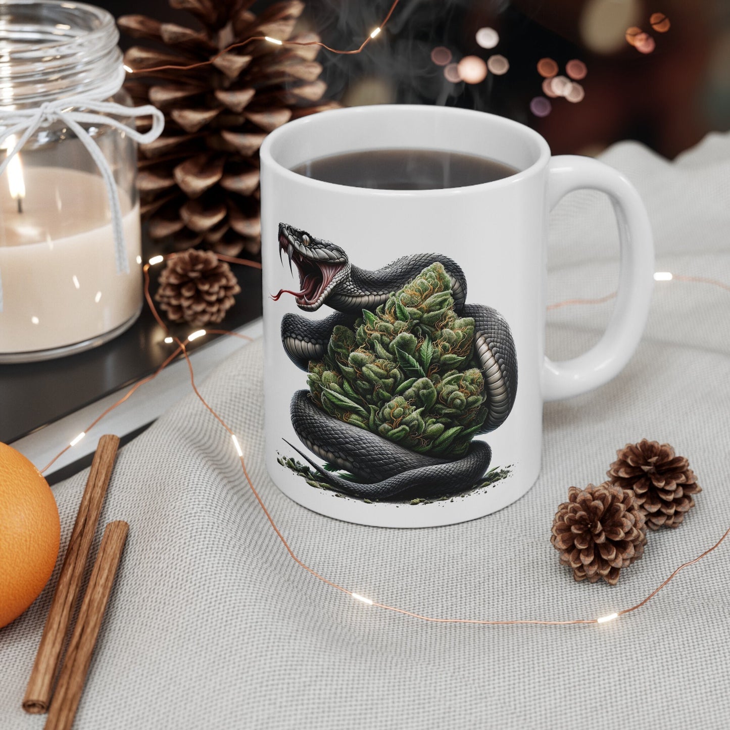 SNAKE WEED NUG - Coffee Weed Mug (11oz) Dual Sided