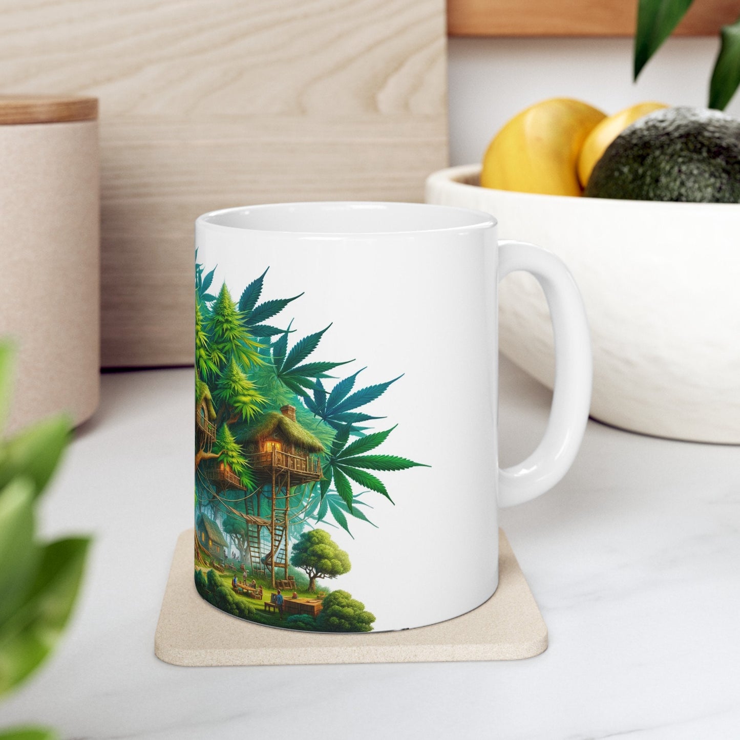 WEED VILLAGE MUG - Coffee Weed Mug (11oz)