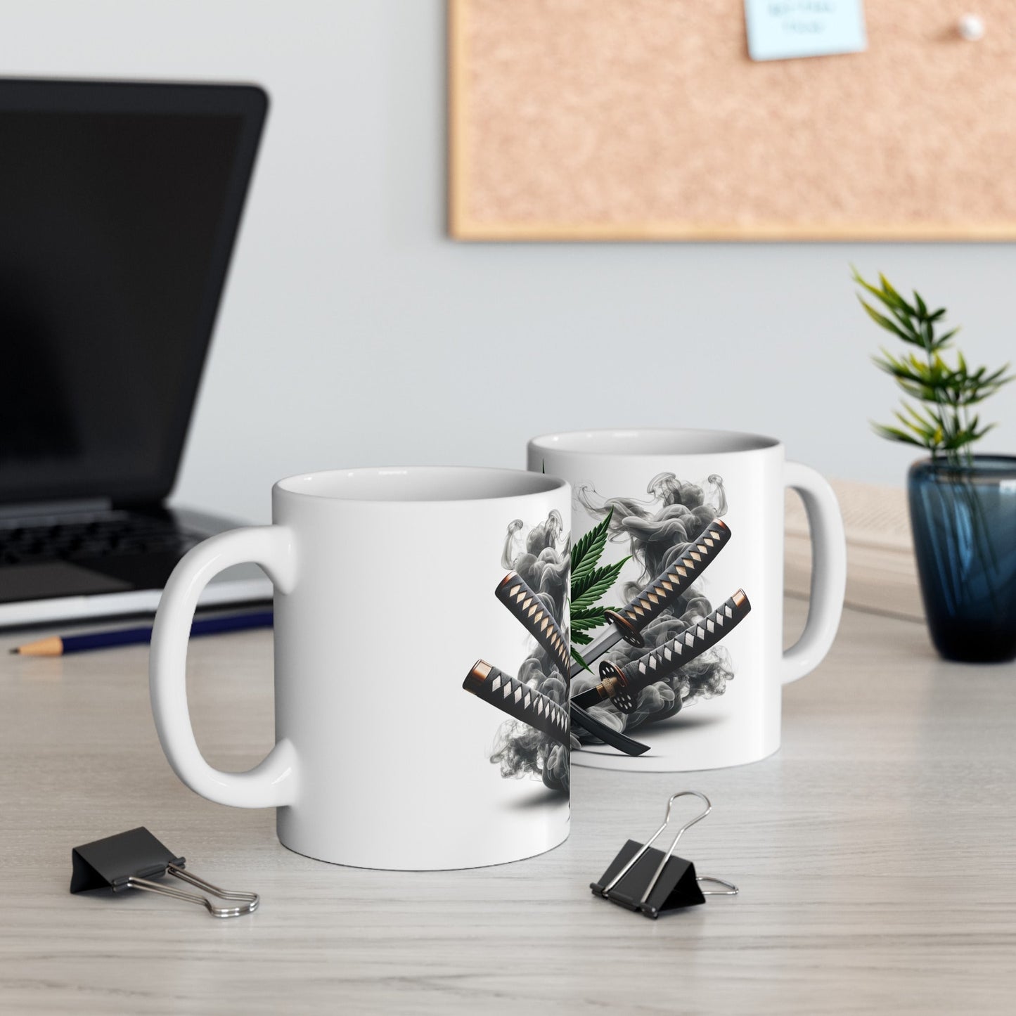 WEED & KATANAS - Coffee Weed Mug (11oz)