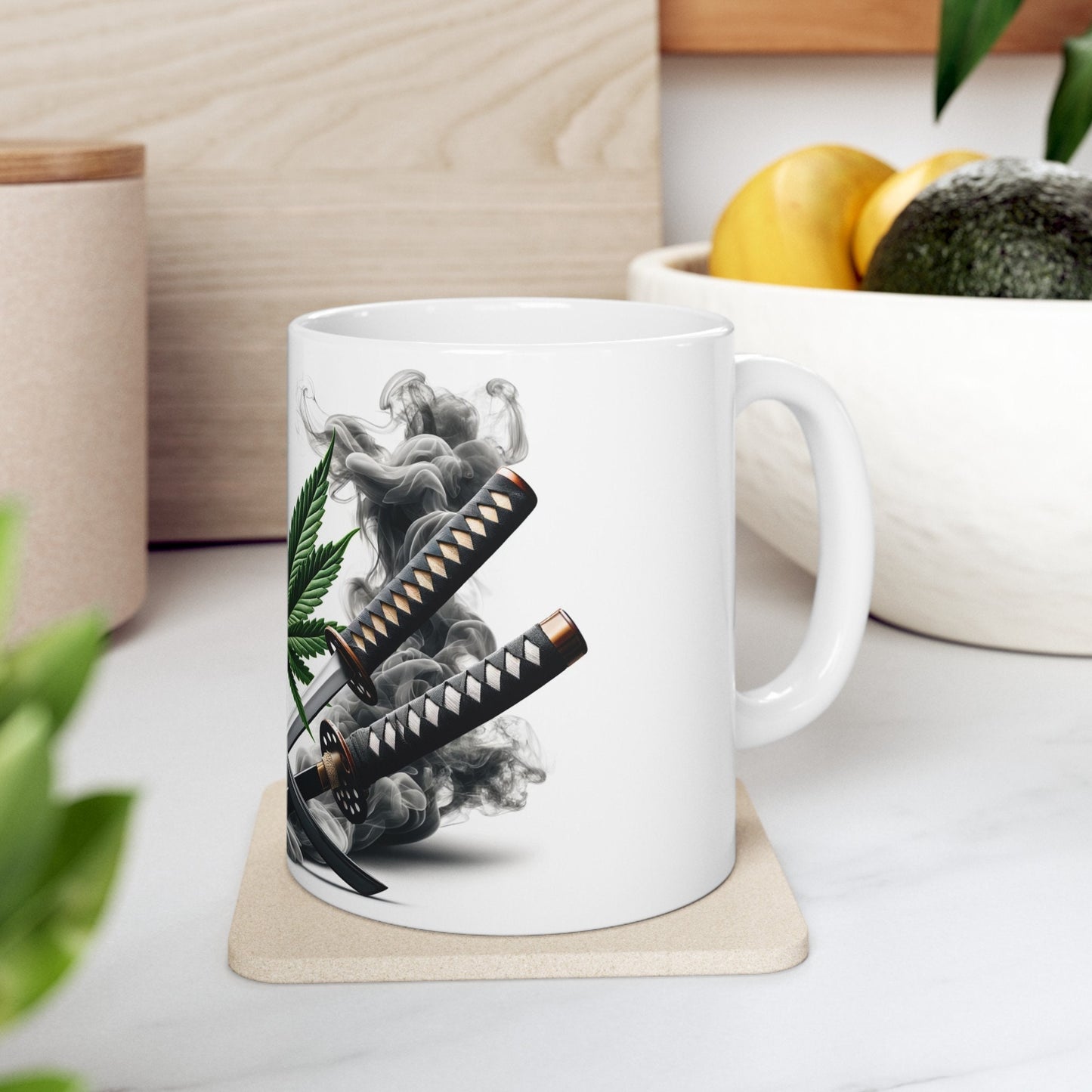 WEED & KATANAS - Coffee Weed Mug (11oz)