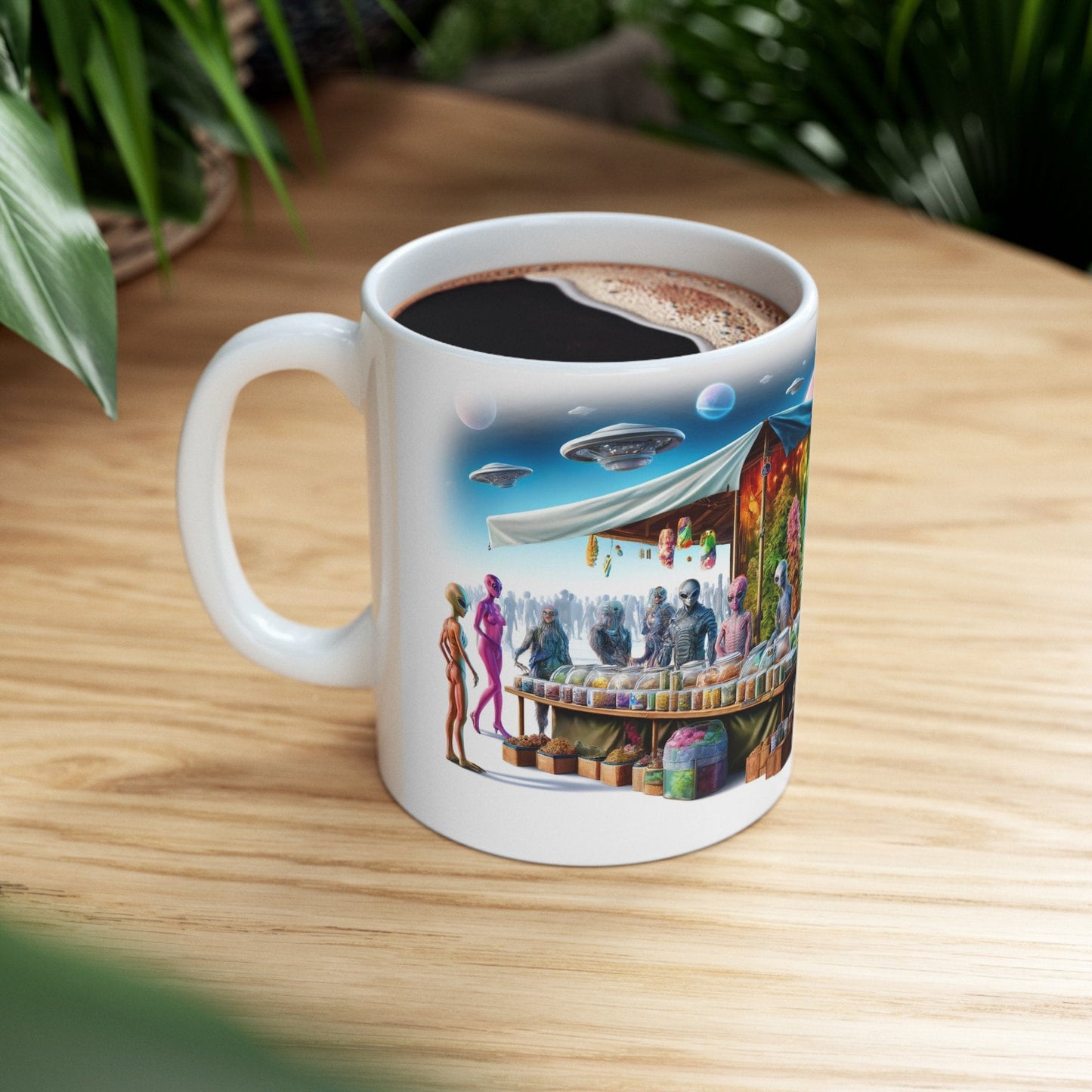 420 ALIEN MARKETPLACE - WEED Coffee Mug (11oz)