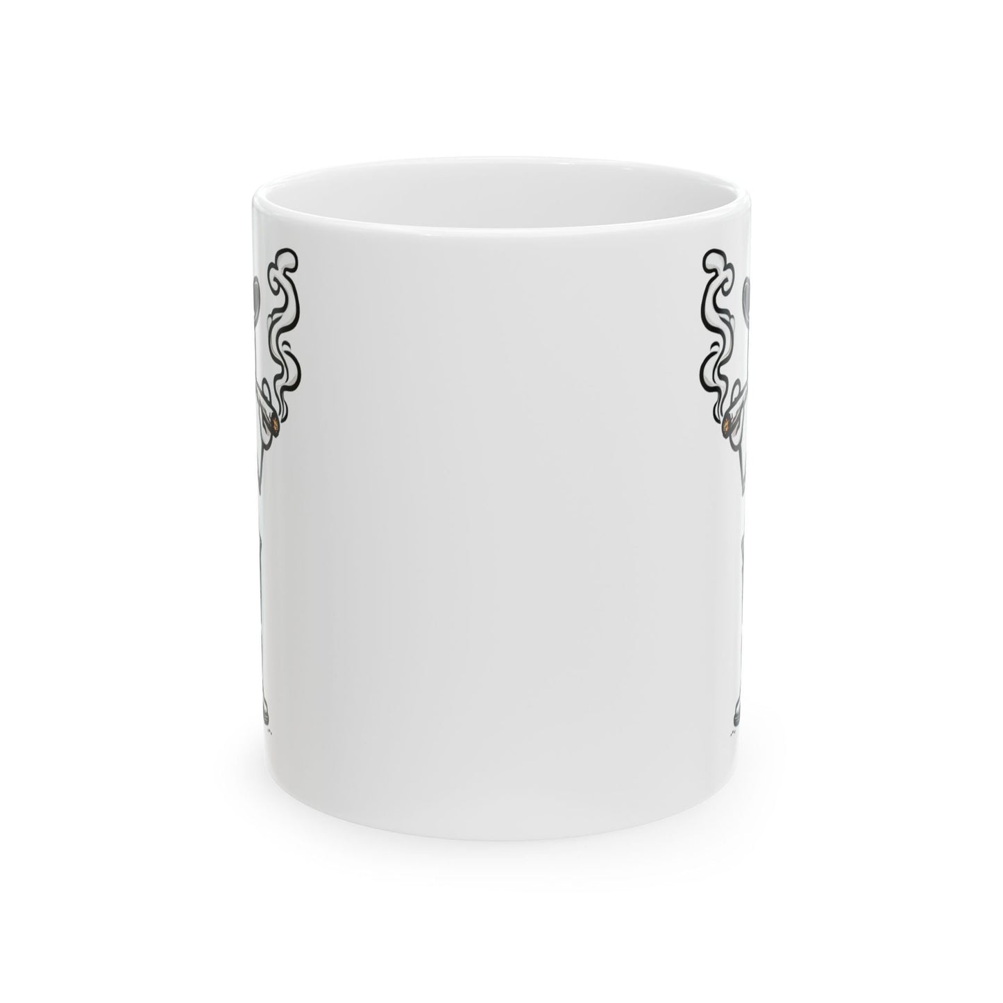 COWBOY STICK FIGURE - WEED Coffee Mug (11oz) Dual Sided