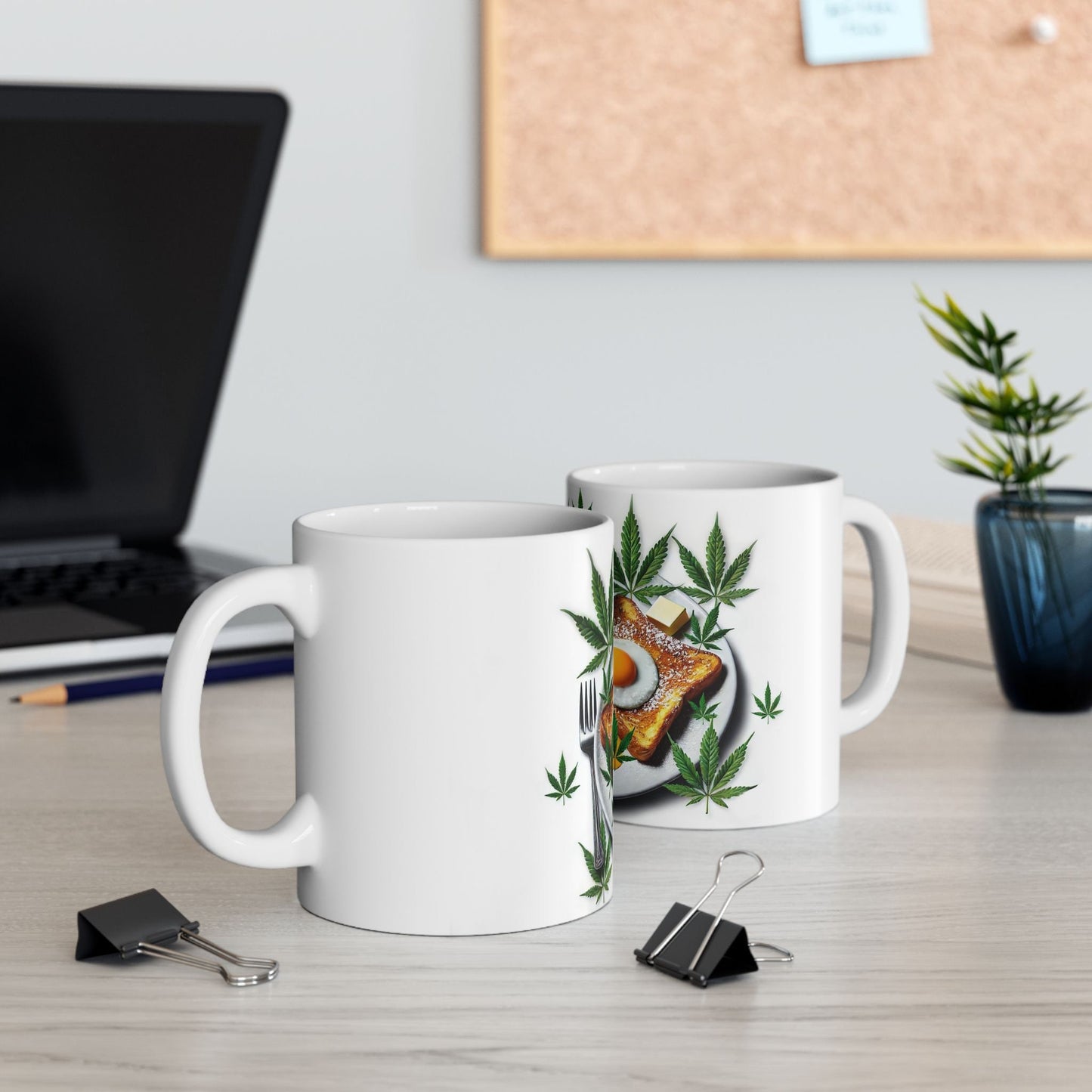 EGGS & TOAST MUG - Cannabis Coffee Mug (11oz)
