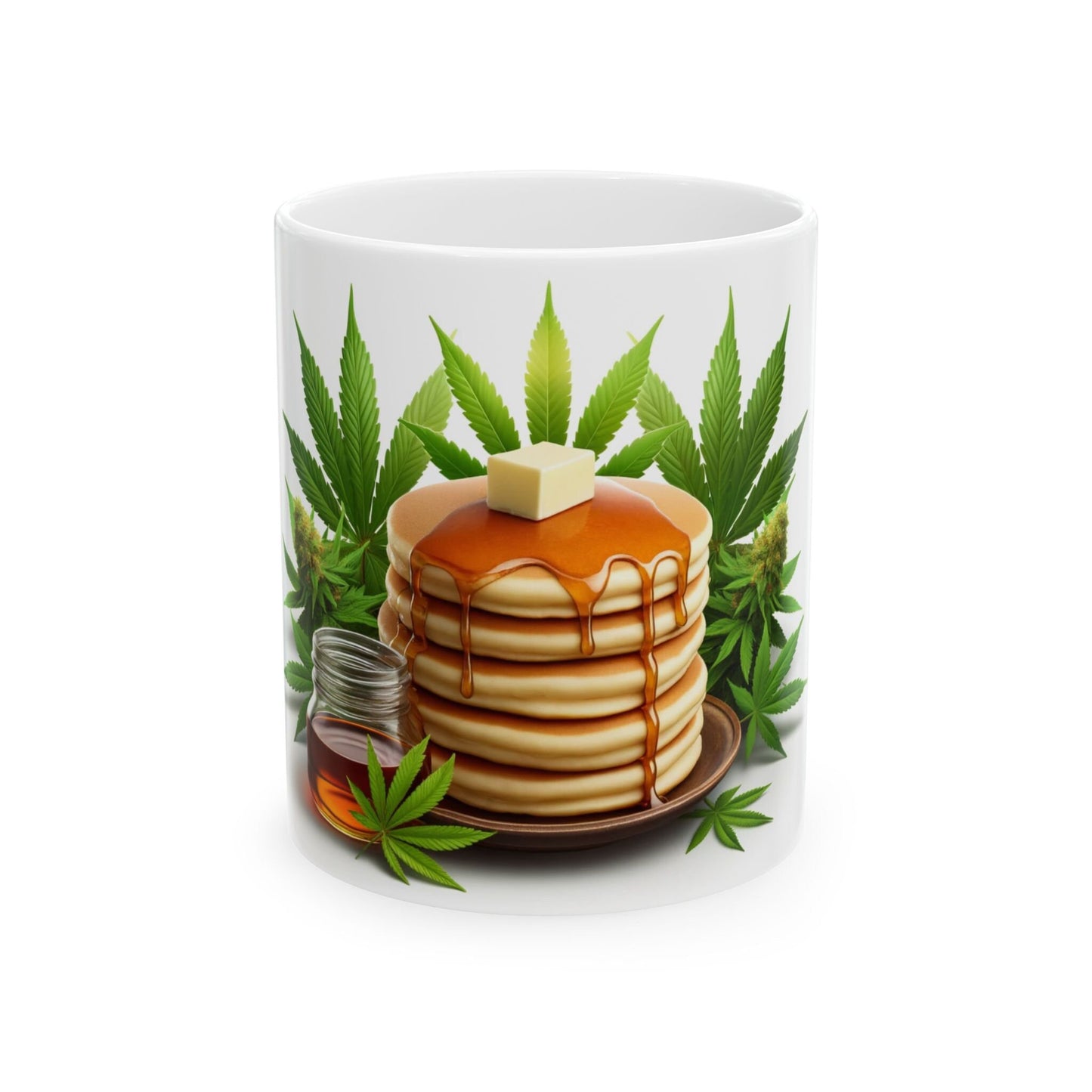 WEED PANCAKES MUG - Cannabis Coffee Mug (11oz)