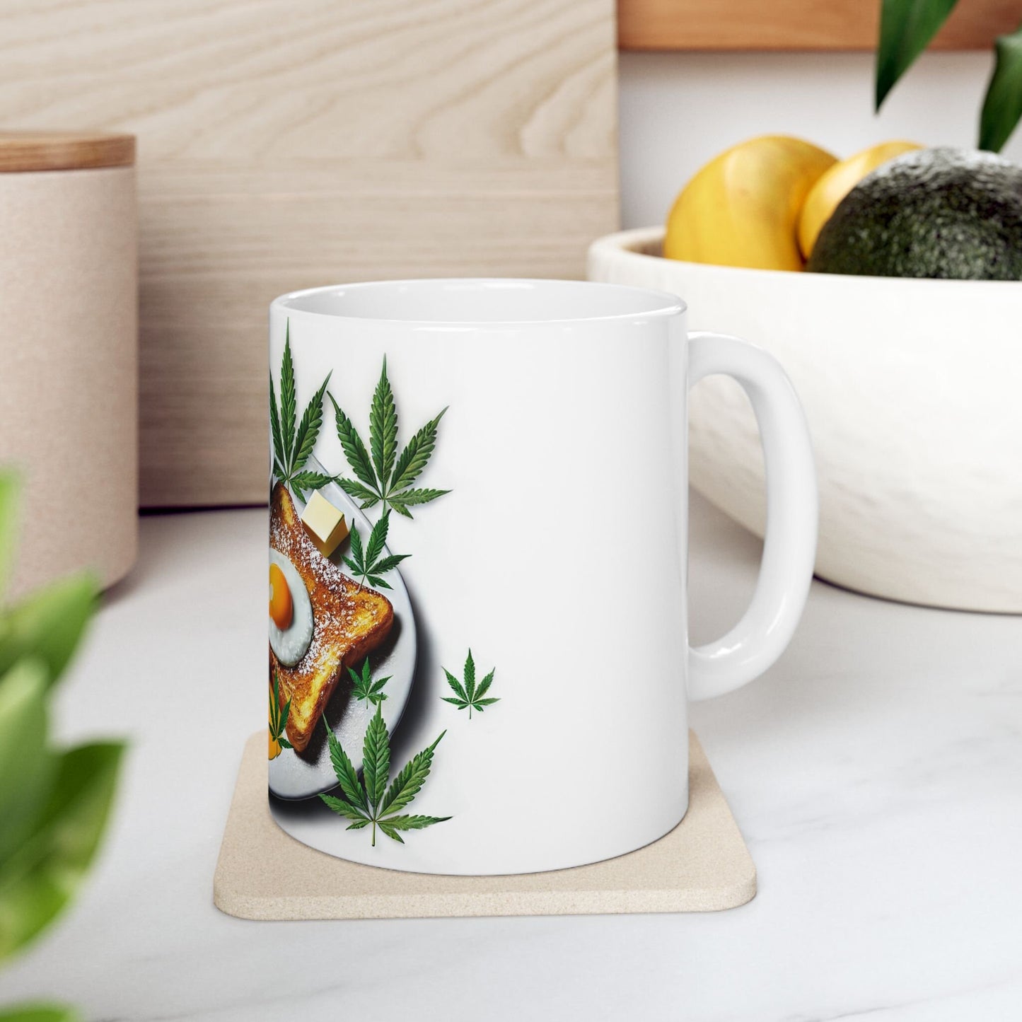 EGGS & TOAST MUG - Cannabis Coffee Mug (11oz)