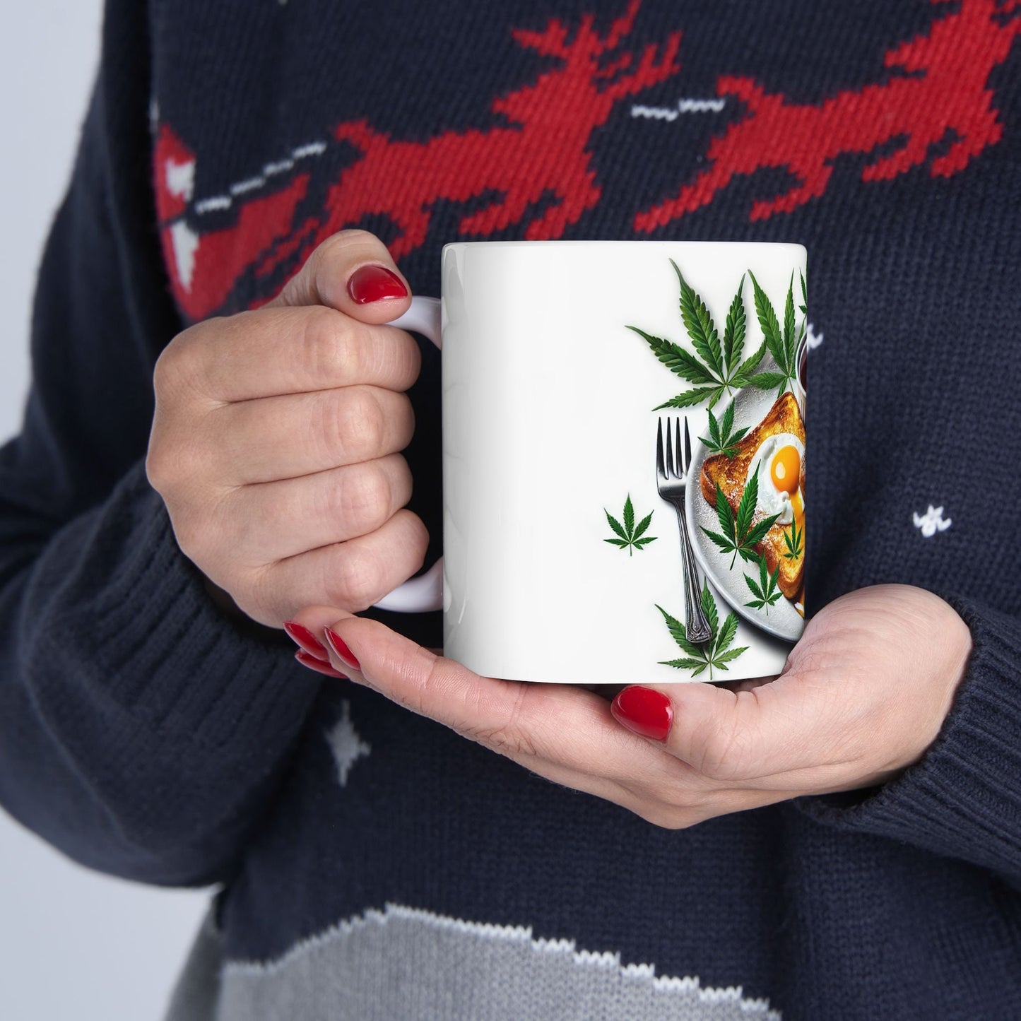 EGGS & TOAST MUG - Cannabis Coffee Mug (11oz)