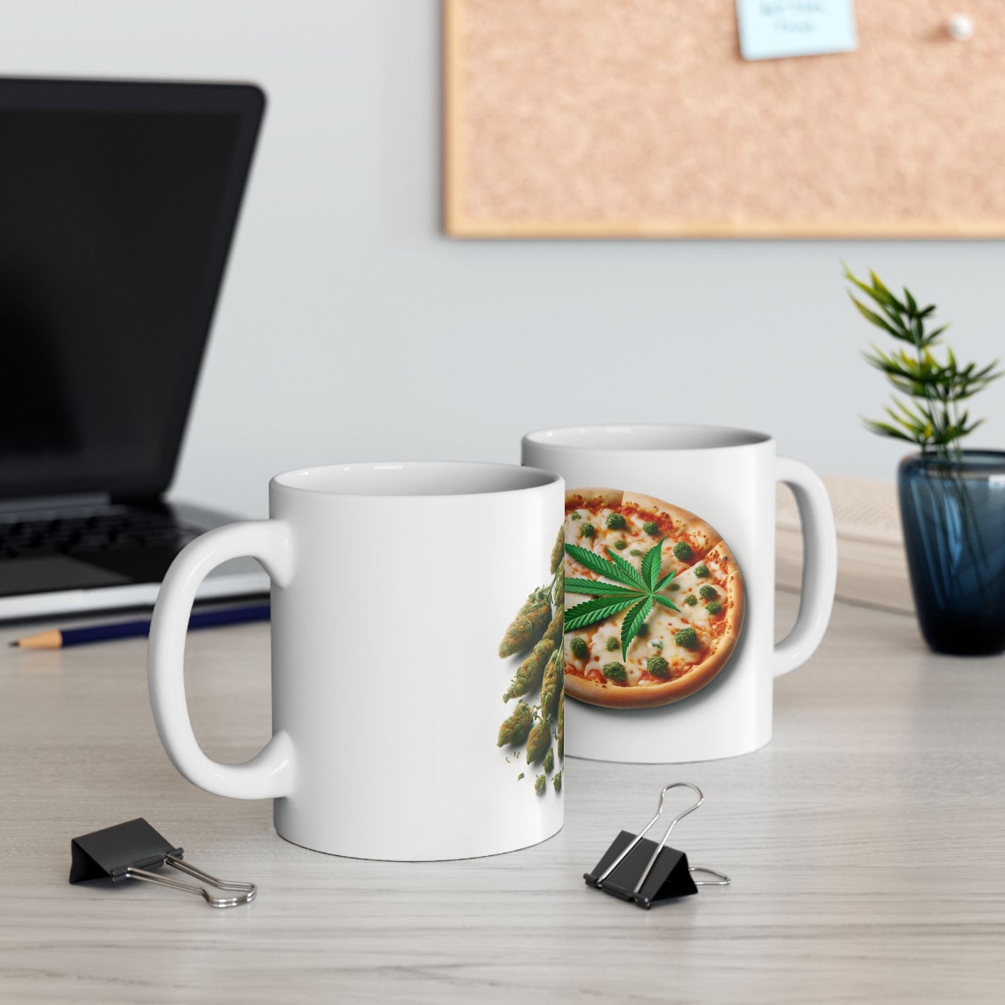 WEED & PIZZA MUG - Cannabis Coffee Mug (11oz)