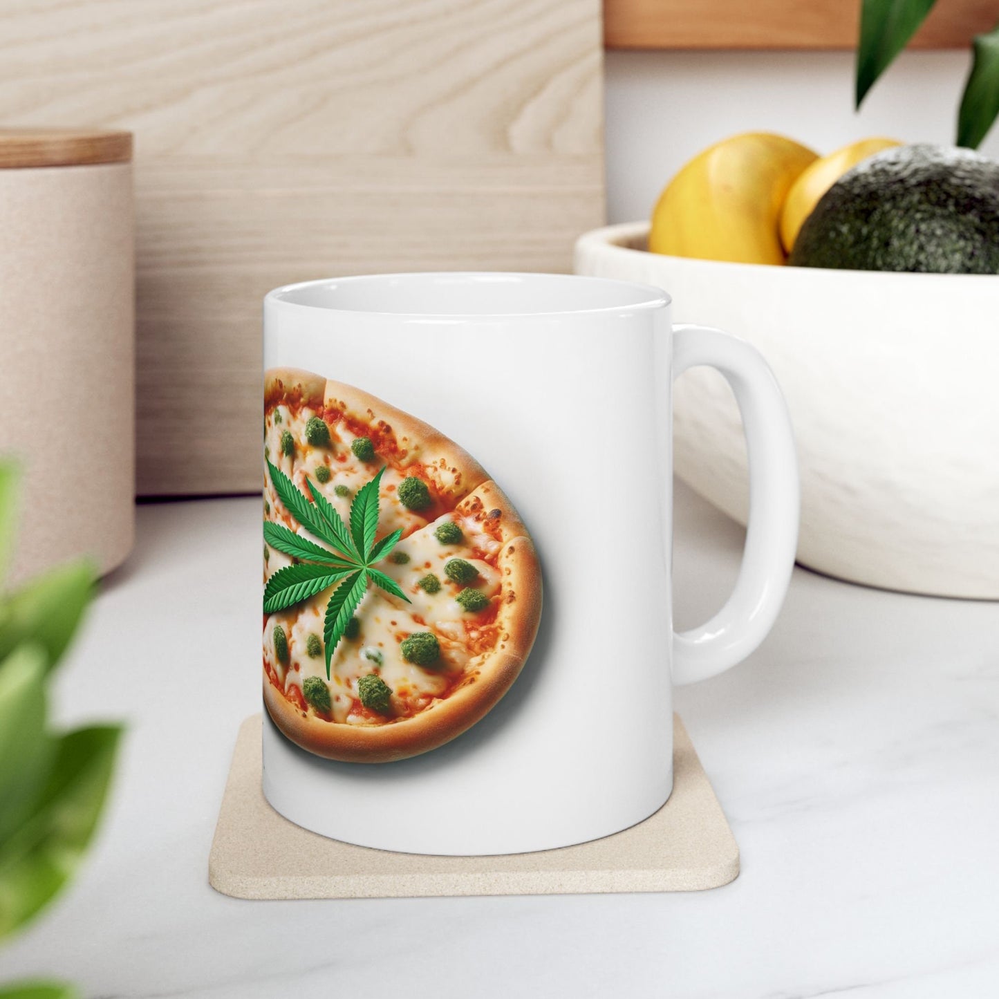 WEED & PIZZA MUG - Cannabis Coffee Mug (11oz)