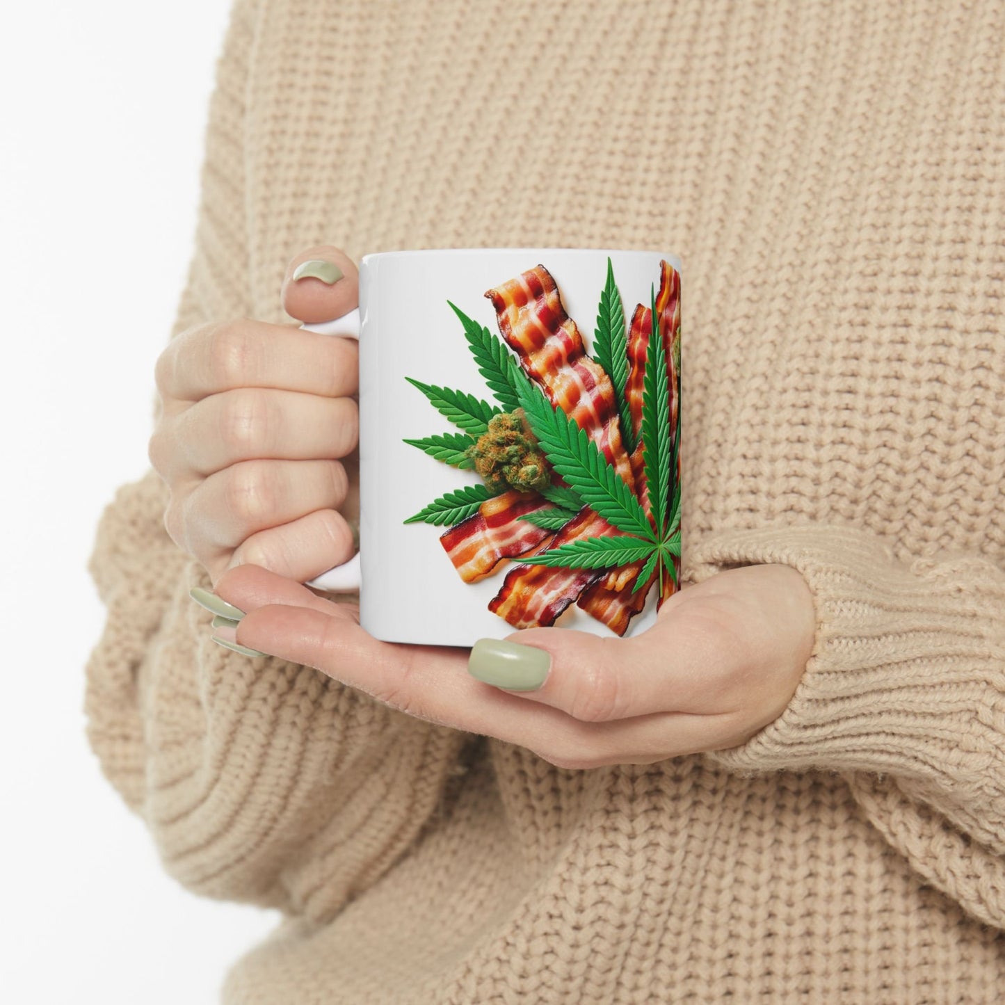WEED & BACON MUG - Cannabis Coffee Mug (11oz)