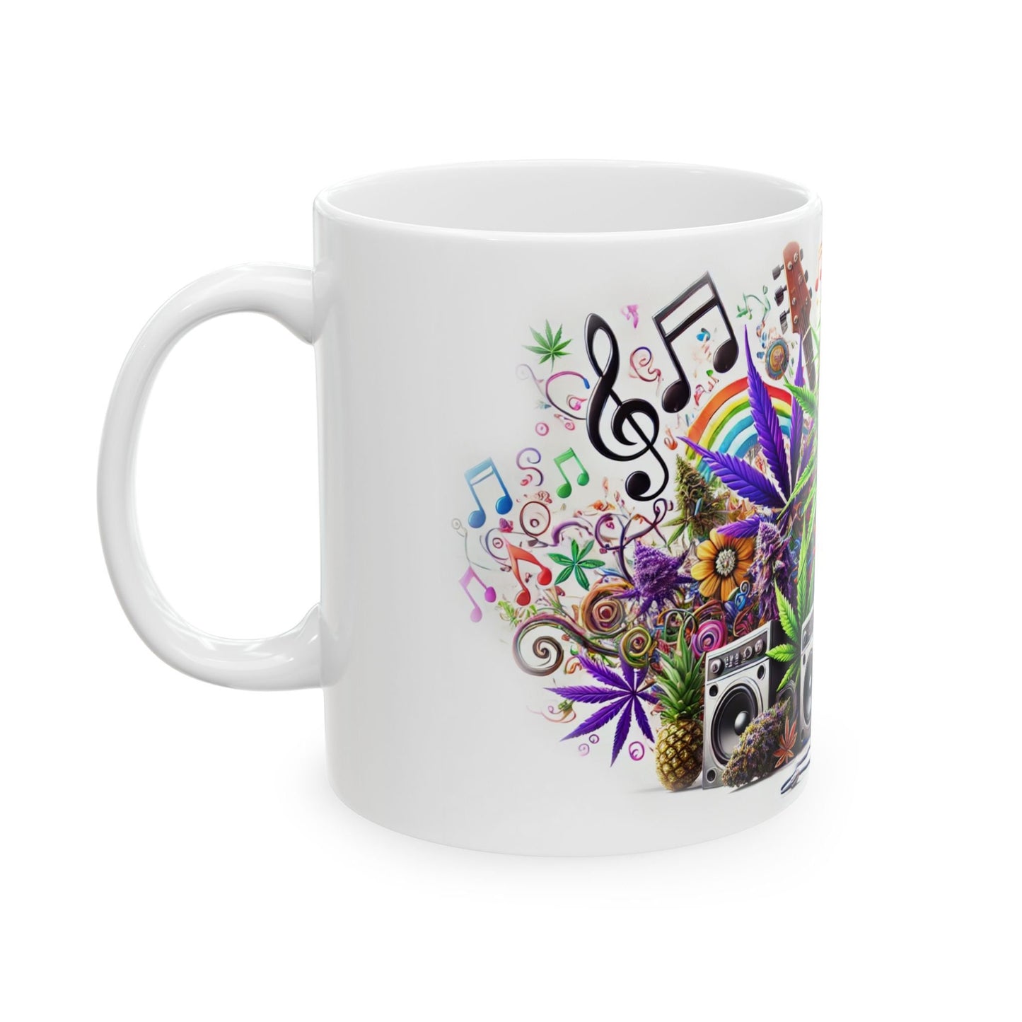 420 MUSIC MUG - Cannabis Coffee Mug (11oz)